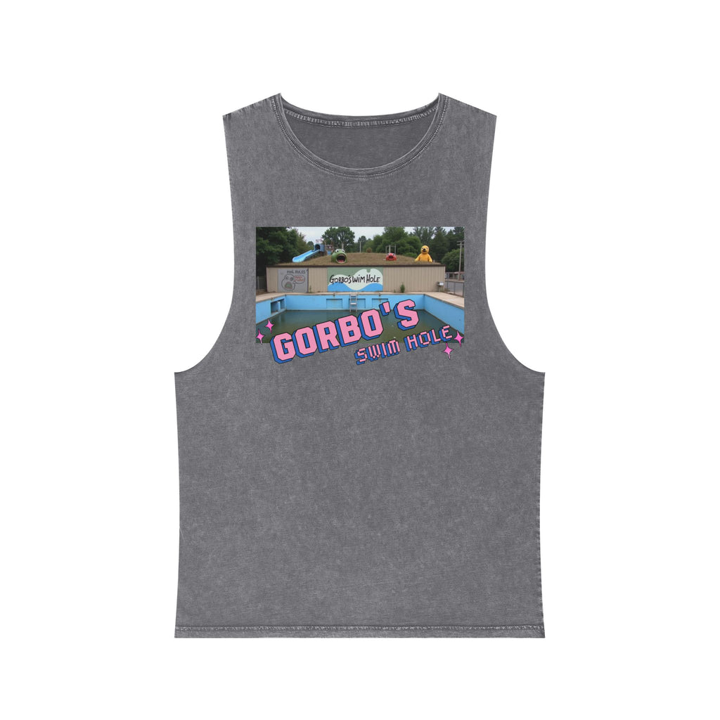 Gorbo's Swim Hole Stonewash Tank Top - Unisex Summer Style