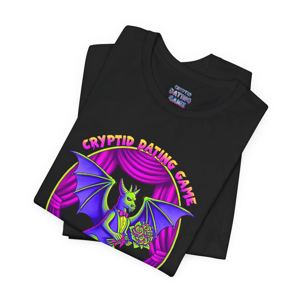 Love Knows No Bounds Bat Tee — Cryptid Dating Game Graphic Shirt
