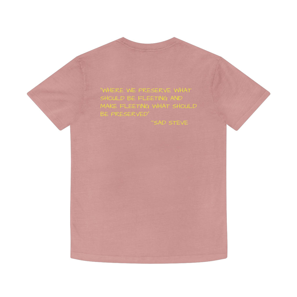 Unisex Faded Shirt - Sad Steve's Taxidermy & Ice Cream Design – Perfect for Quirky Gifts & Casual Wear