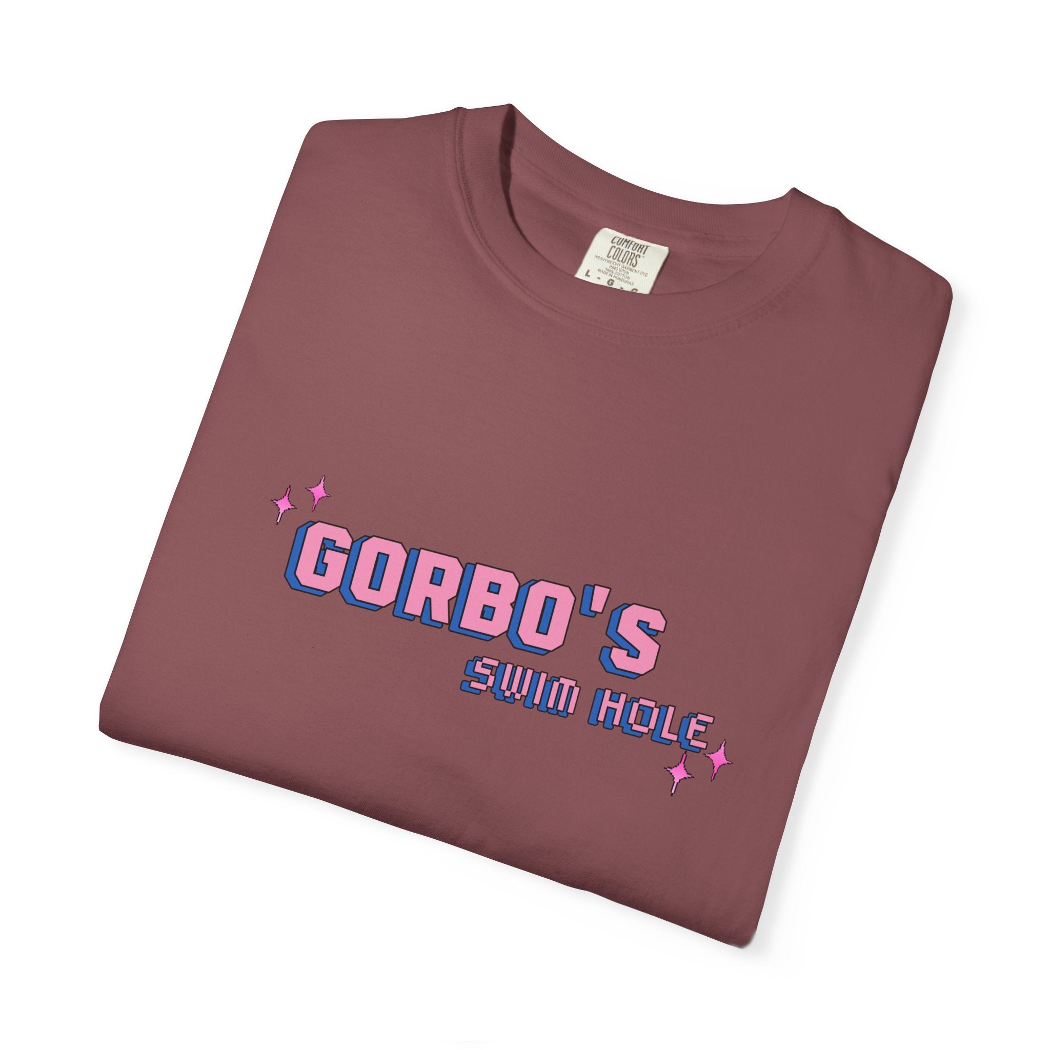 Unisex Garment-Dyed T-Shirt: Gorbo's Swim Hole Vintage Graphic Tee