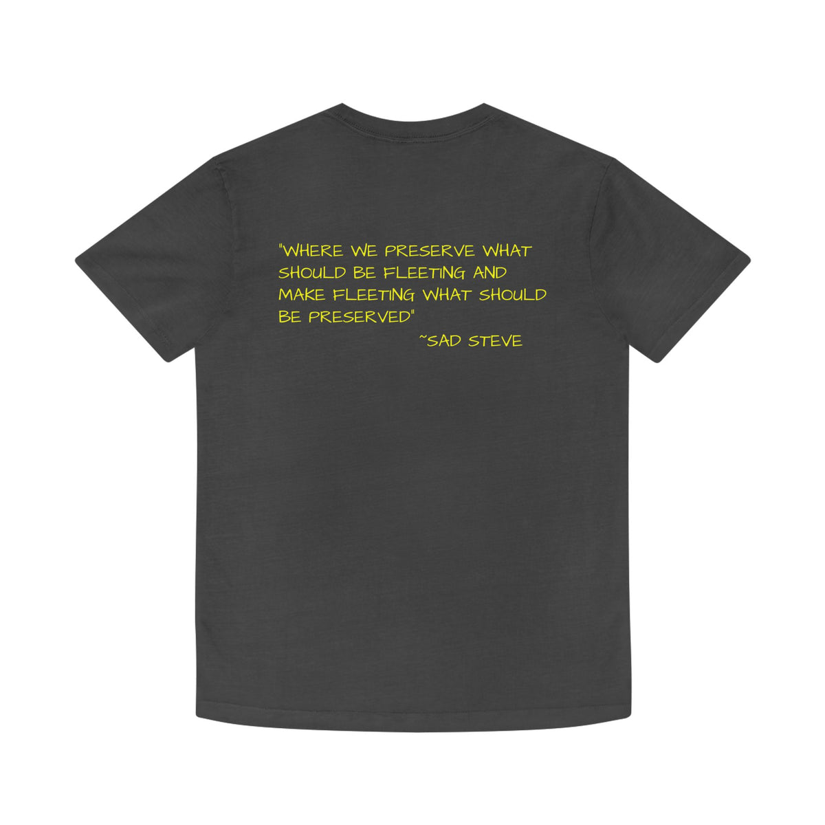 Unisex Faded Shirt - Sad Steve's Taxidermy & Ice Cream Design – Perfect for Quirky Gifts & Casual Wear