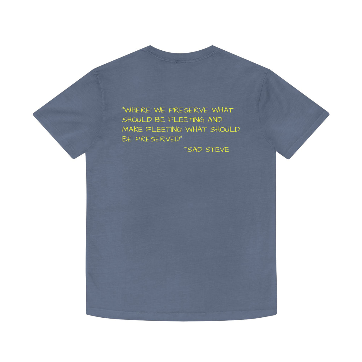 Unisex Faded Shirt - Sad Steve's Taxidermy & Ice Cream Design – Perfect for Quirky Gifts & Casual Wear