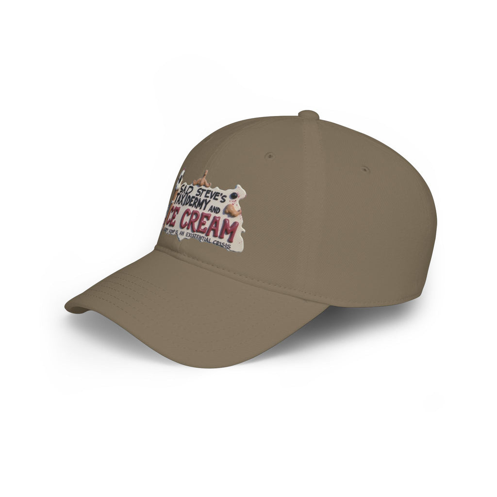 Sad Steve's Taxidermy and Ice Cream - Low Profile Baseball Cap