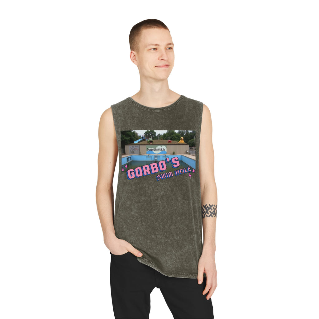 Gorbo's Swim Hole Stonewash Tank Top - Unisex Summer Style
