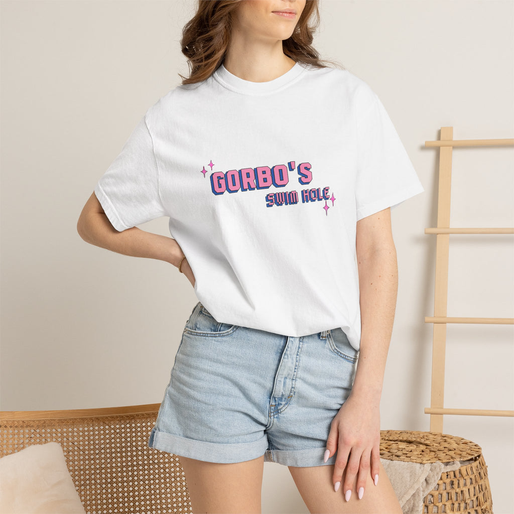 Unisex Garment-Dyed T-Shirt: Gorbo's Swim Hole Vintage Graphic Tee