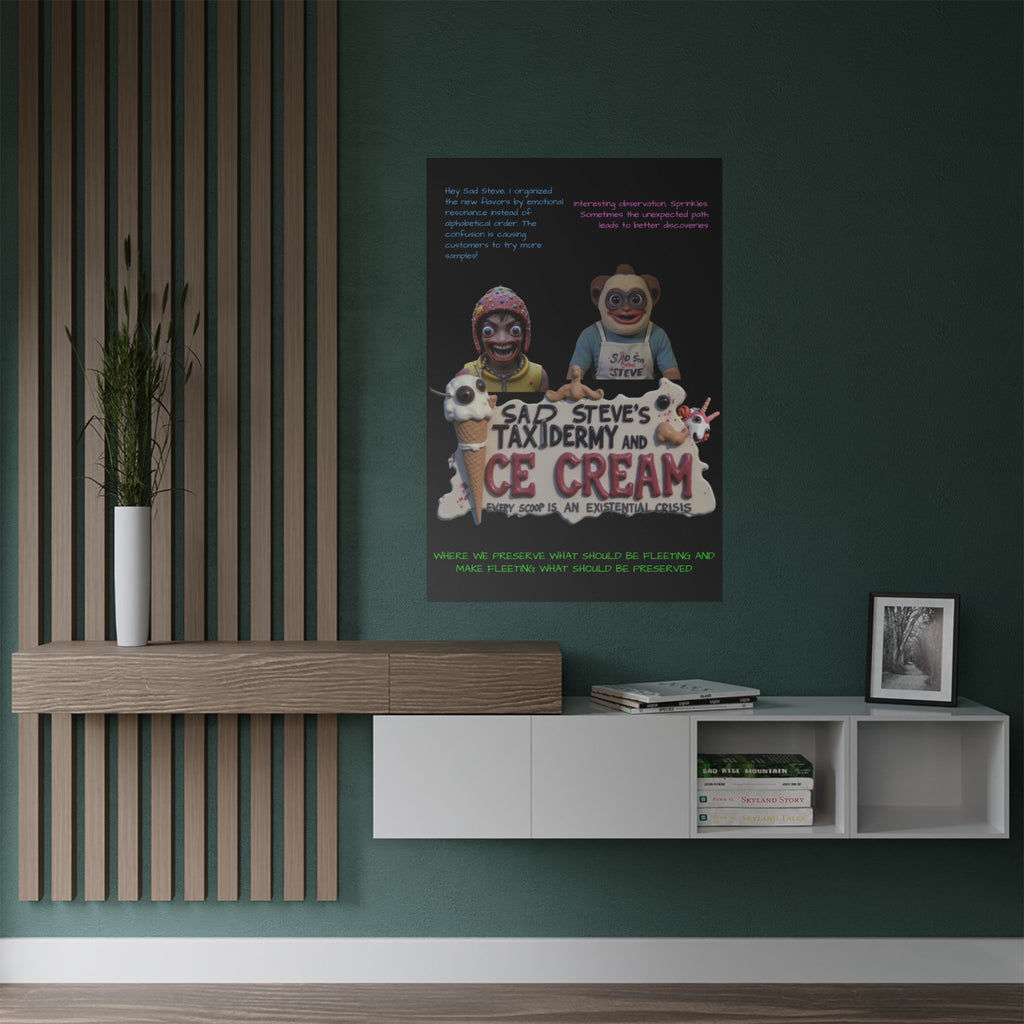 Sad Steve and Sprinkles Poster - Art, Inspirational Wall Decor, Unique Home Decor
