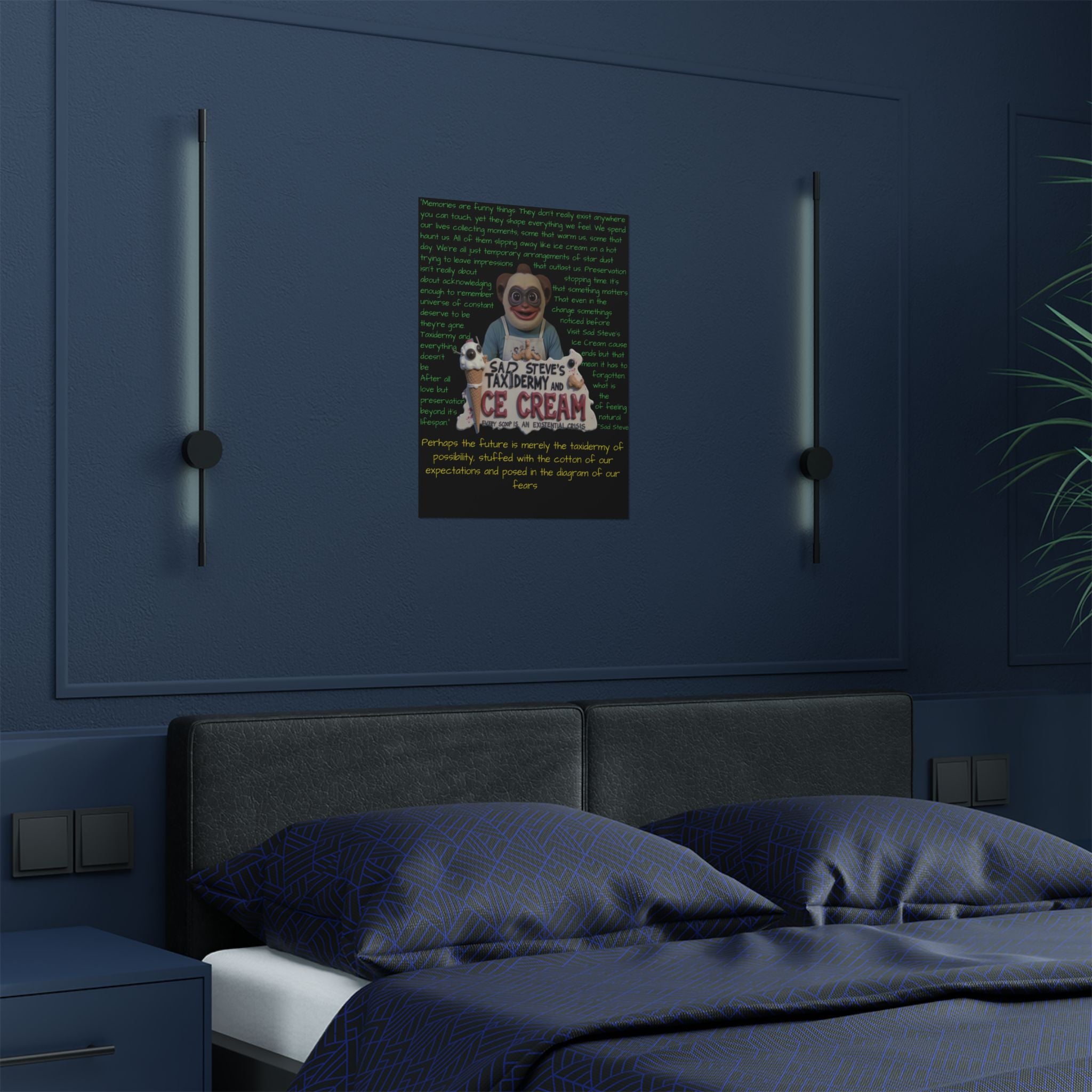 Sad Steve's Emotional Support Poster - Art, Inspirational Wall Decor, Unique Home Decor