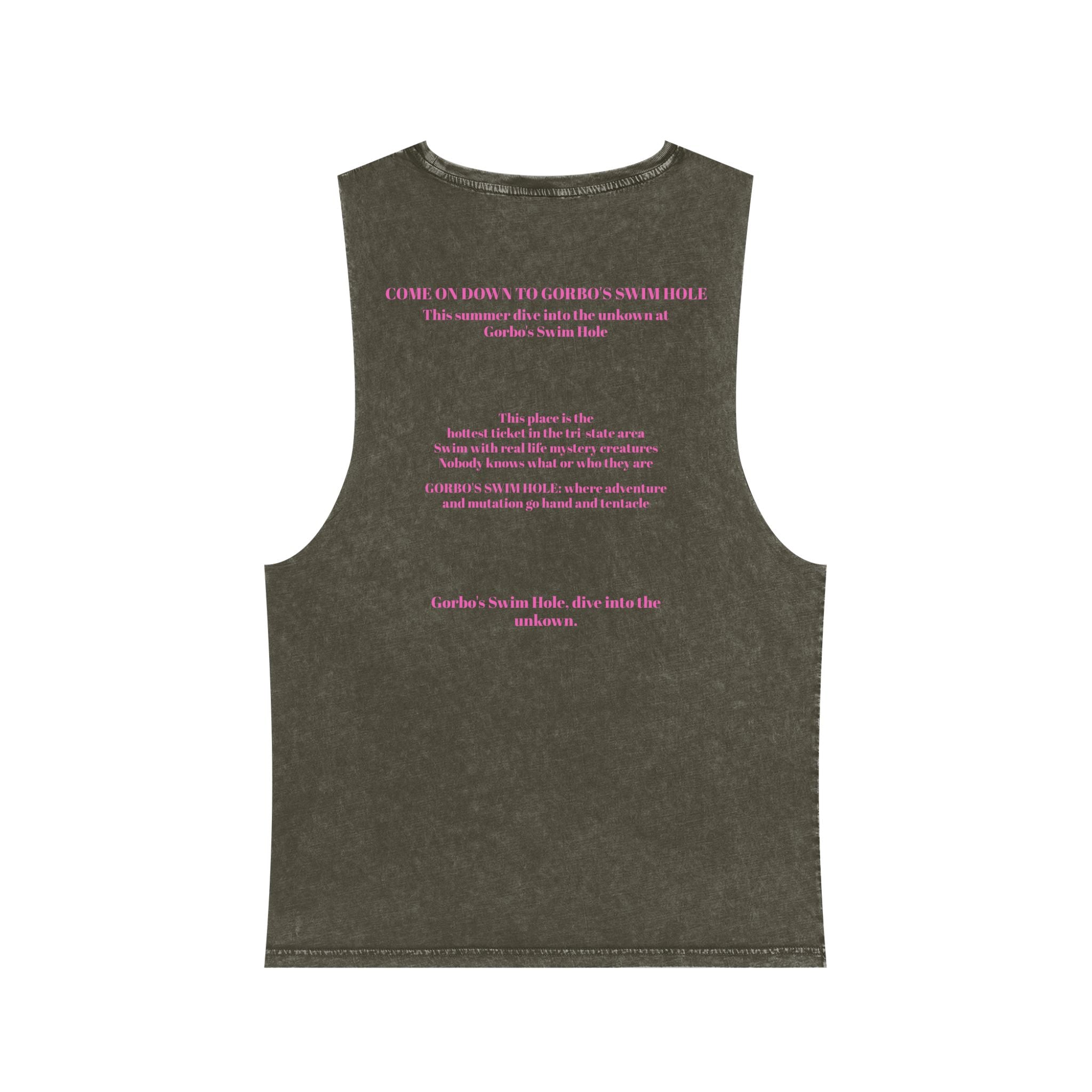 Gorbo's Swim Hole Stonewash Tank Top - Unisex Summer Style