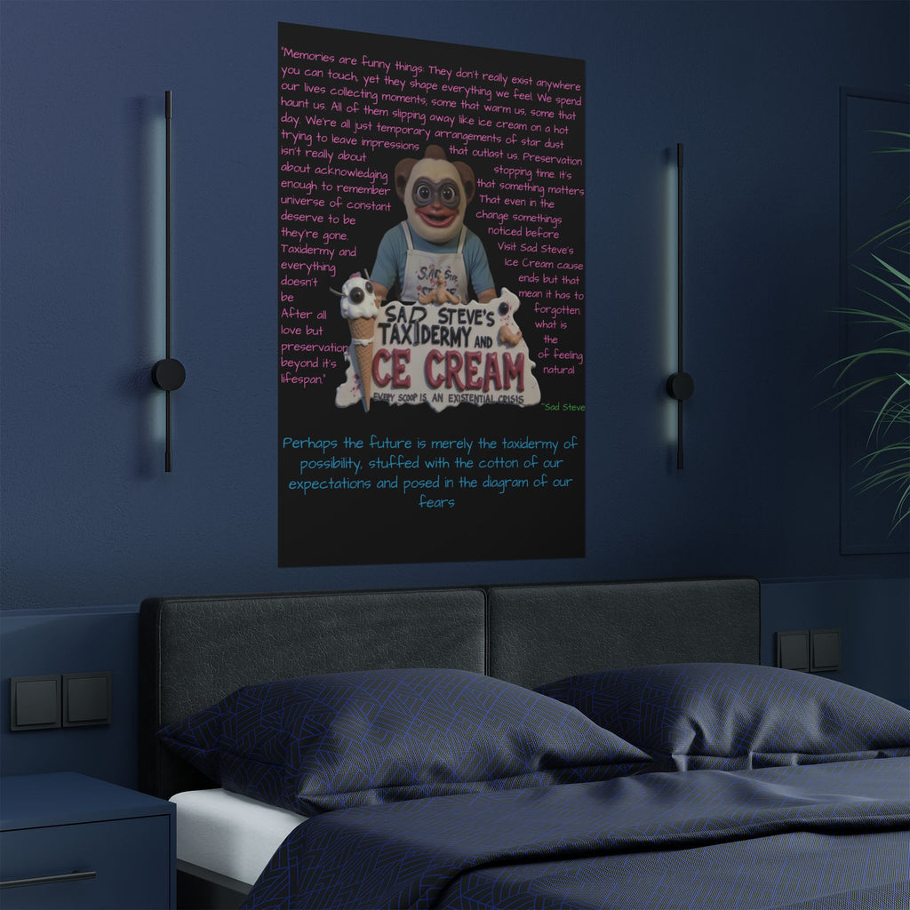 Sad Steve's Emotional Support Poster - Art, Inspirational Wall Decor, Unique Home Decor