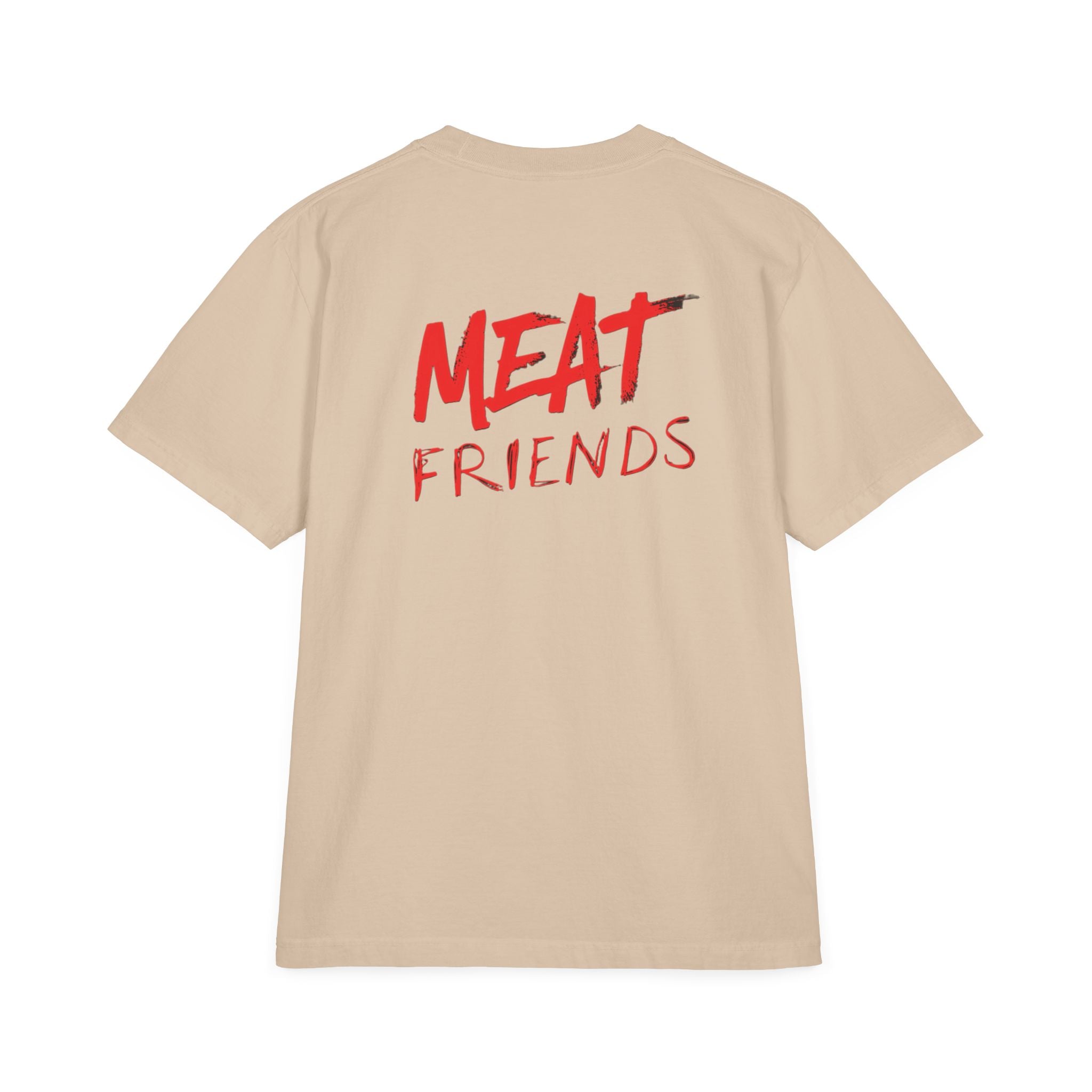 Meat Friends Funny Graphic Drop-Shoulder Tee
