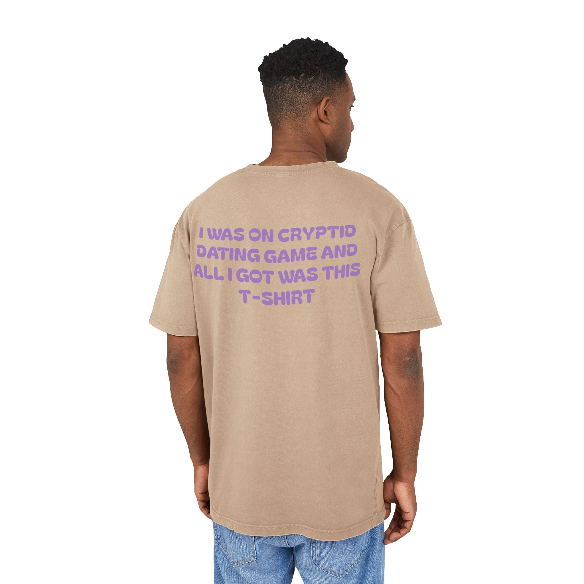 Cryptid Dating Game Acid Washed Oversized Tee