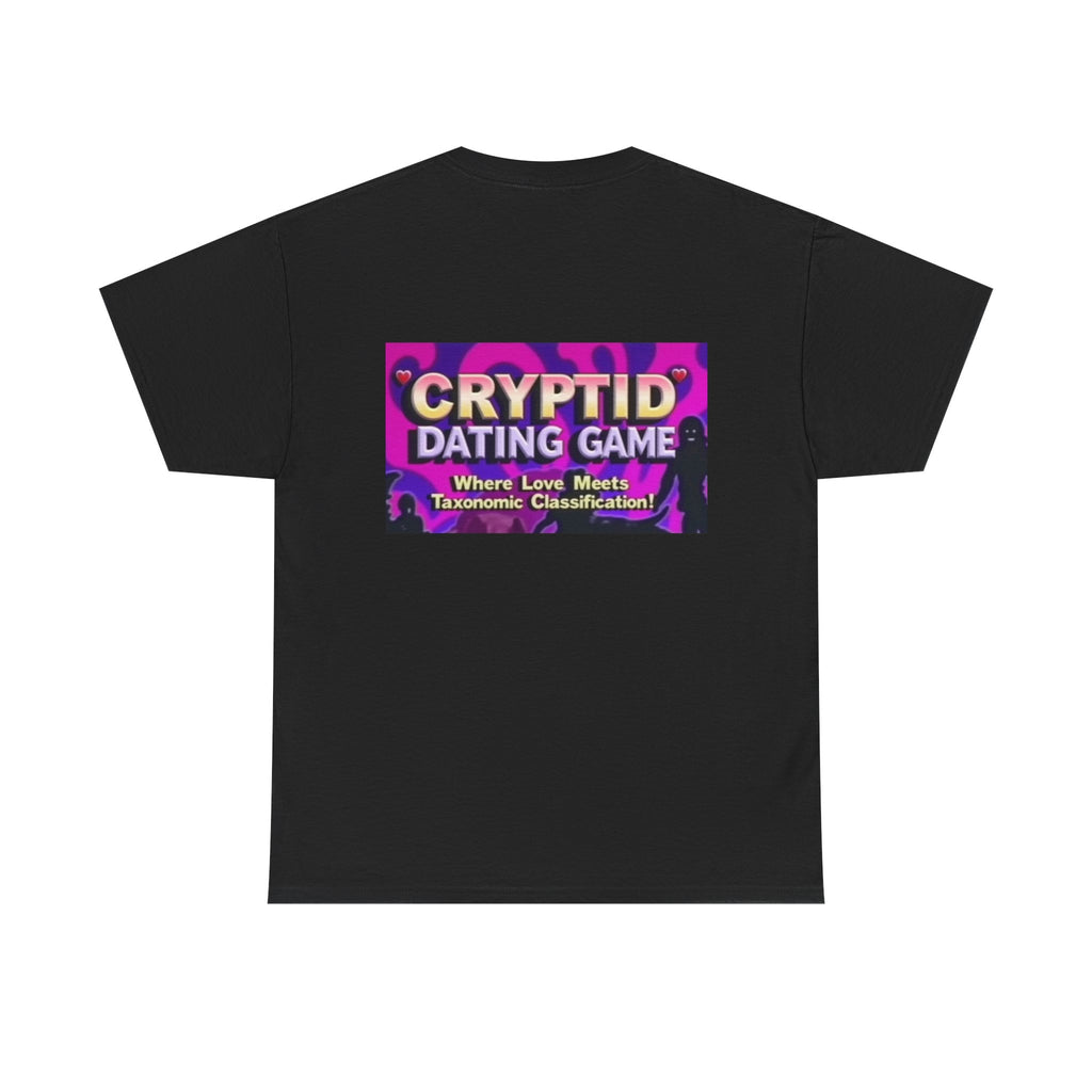 Cryptid Dating Game Vintage Cartoon Monster Unisex Heavy Cotton Tee - Fun and Quirky Fashion