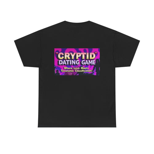 Cryptid Dating Game Vintage Cartoon Monster Unisex Heavy Cotton Tee - Fun and Quirky Fashion