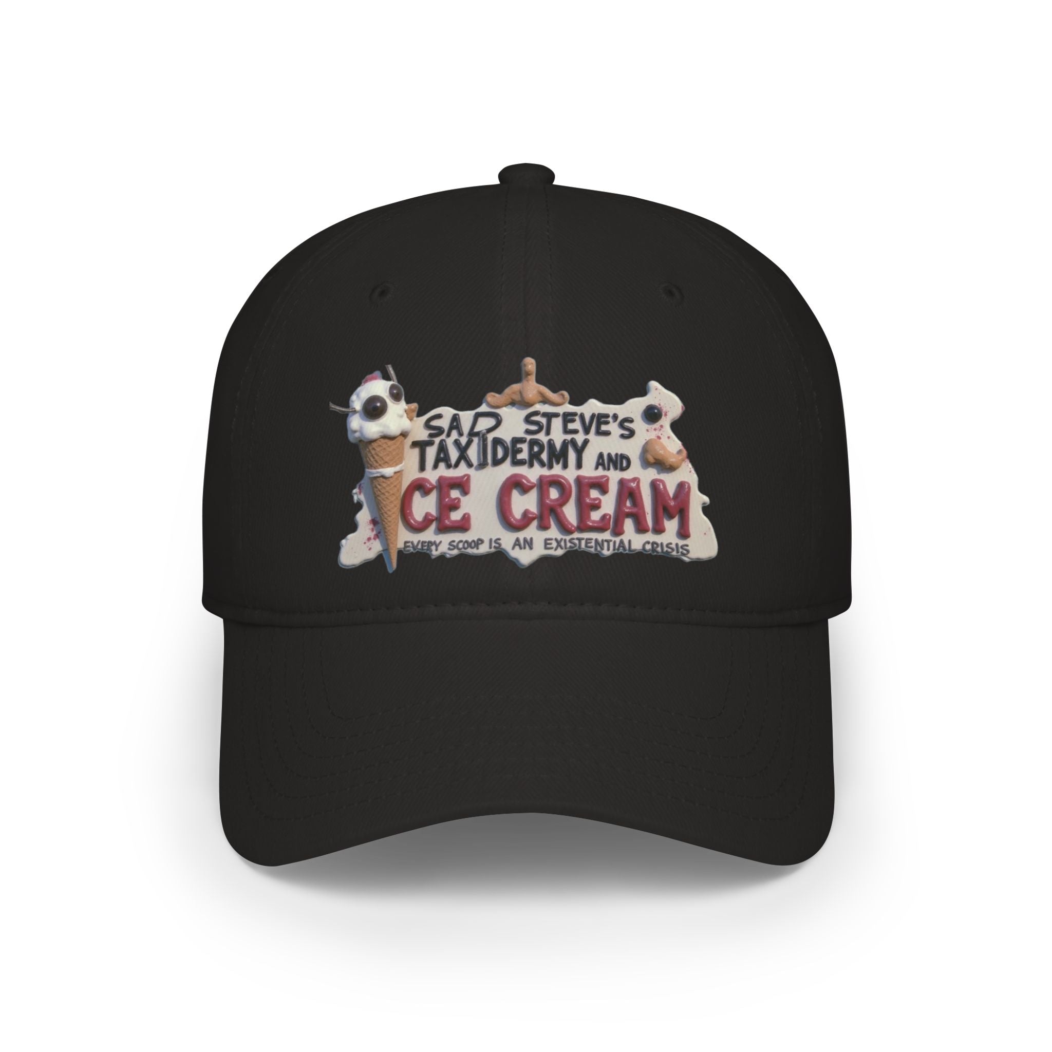 Sad Steve's Taxidermy and Ice Cream - Low Profile Baseball Cap