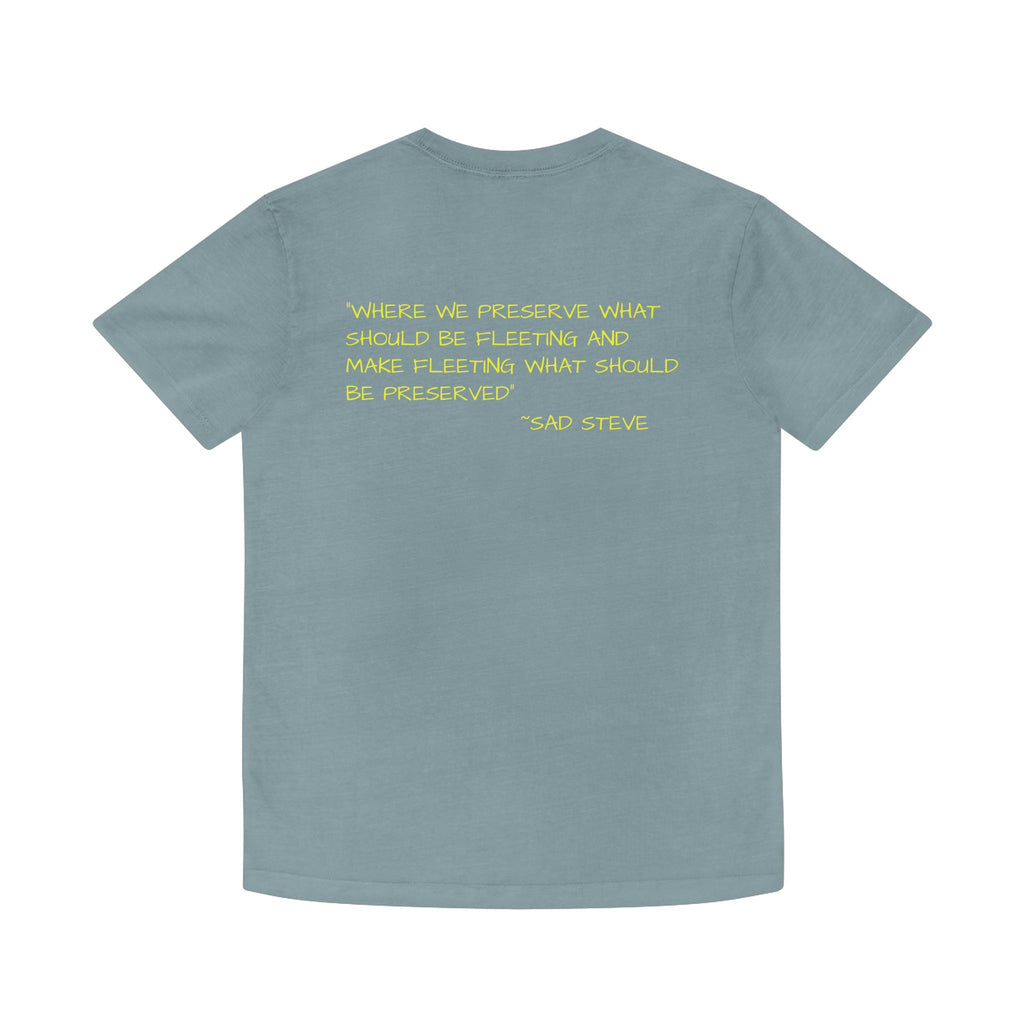 Unisex Faded Shirt - Sad Steve's Taxidermy & Ice Cream Design – Perfect for Quirky Gifts & Casual Wear