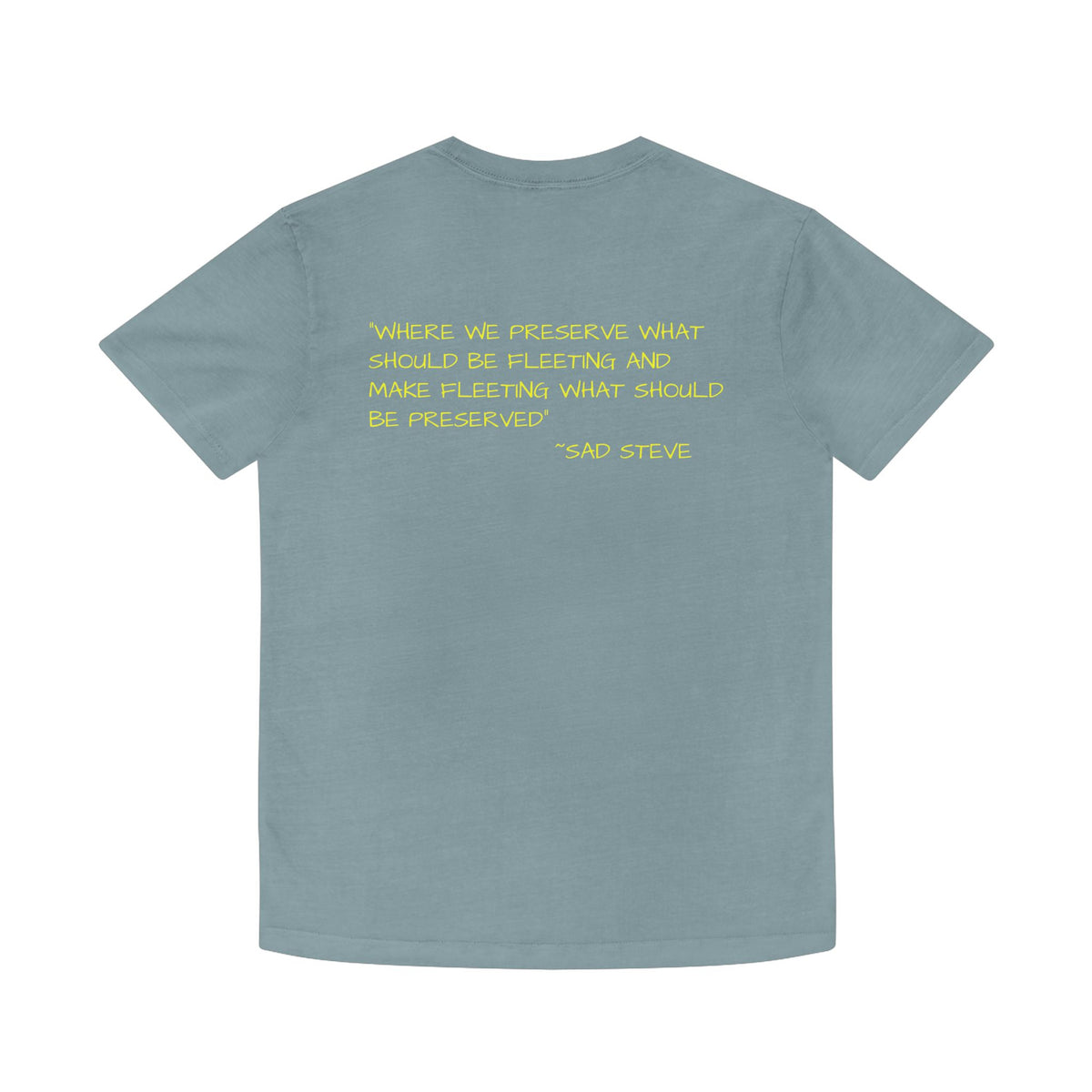 Unisex Faded Shirt - Sad Steve's Taxidermy & Ice Cream Design – Perfect for Quirky Gifts & Casual Wear