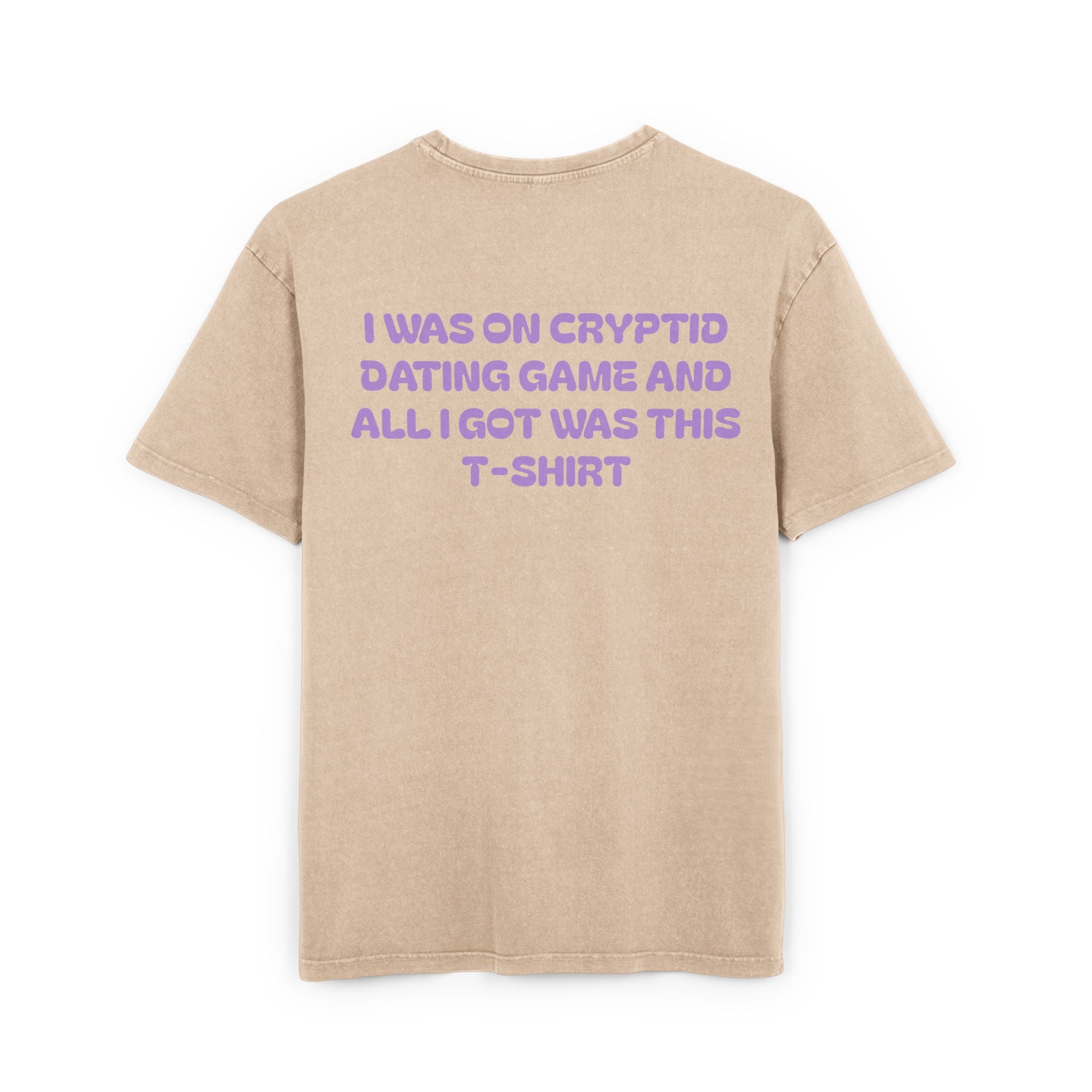 Cryptid Dating Game Acid Washed Oversized Tee