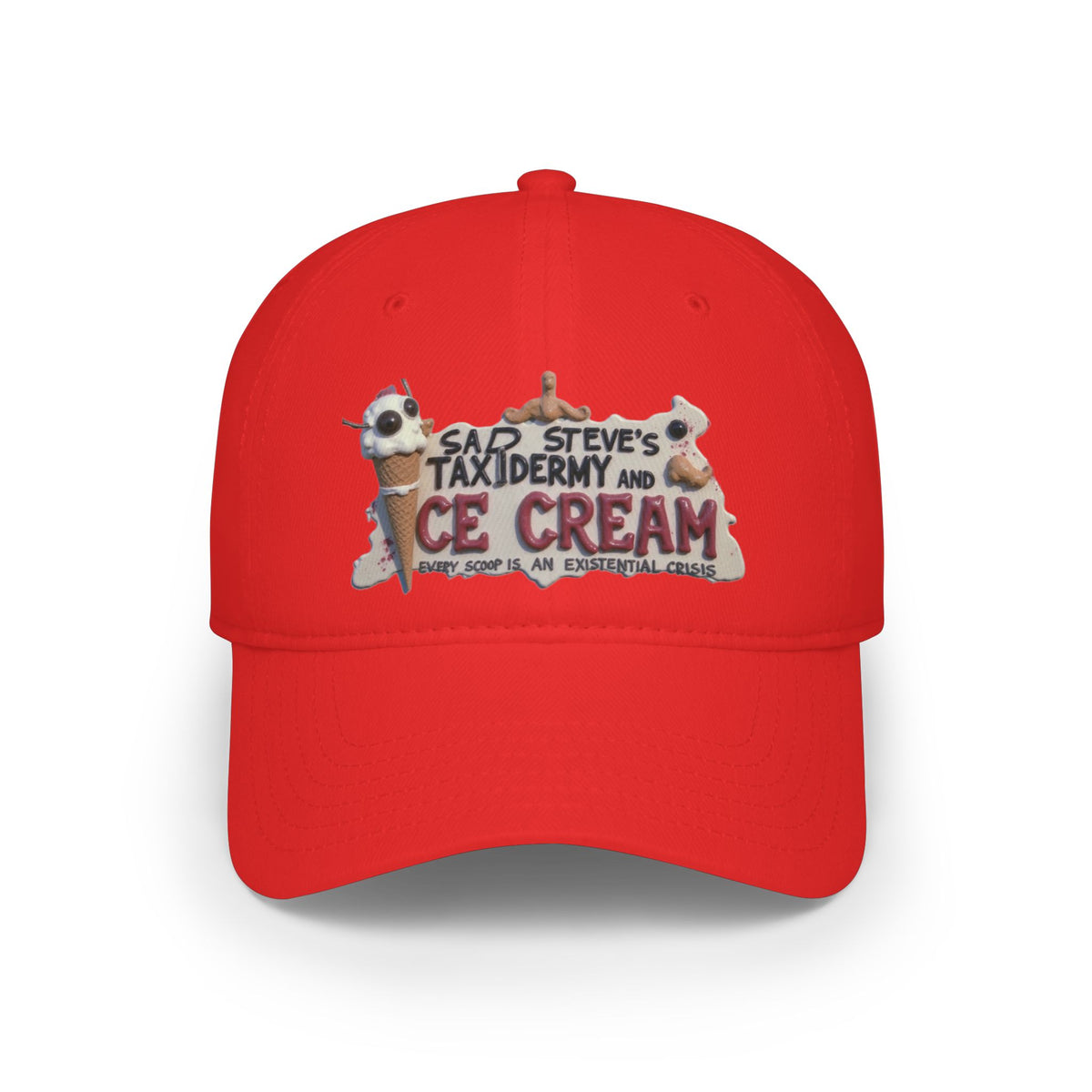 Sad Steve's Taxidermy and Ice Cream - Low Profile Baseball Cap