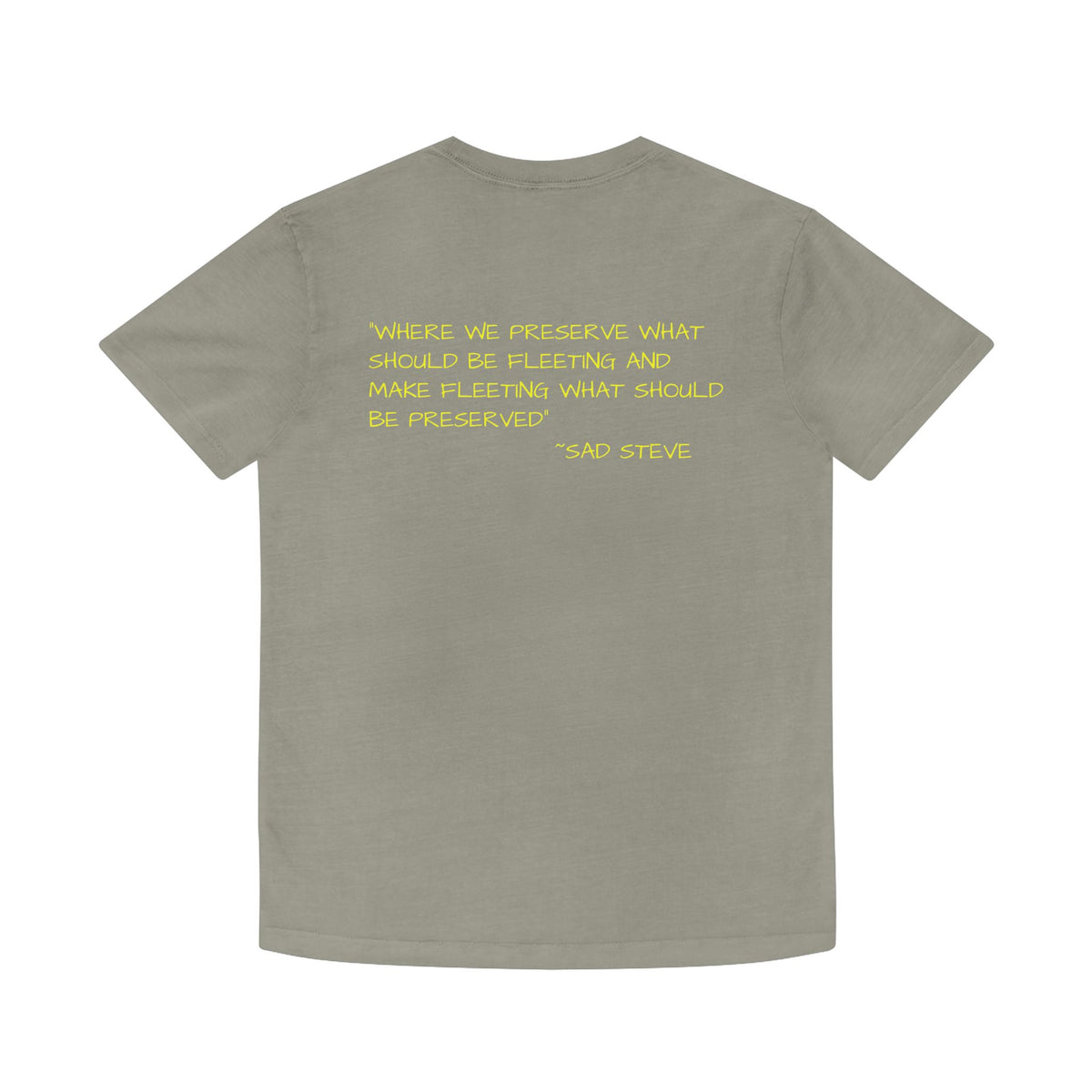 Unisex Faded Shirt - Sad Steve's Taxidermy & Ice Cream Design – Perfect for Quirky Gifts & Casual Wear