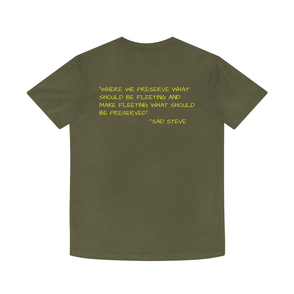 Unisex Faded Shirt - Sad Steve's Taxidermy & Ice Cream Design – Perfect for Quirky Gifts & Casual Wear