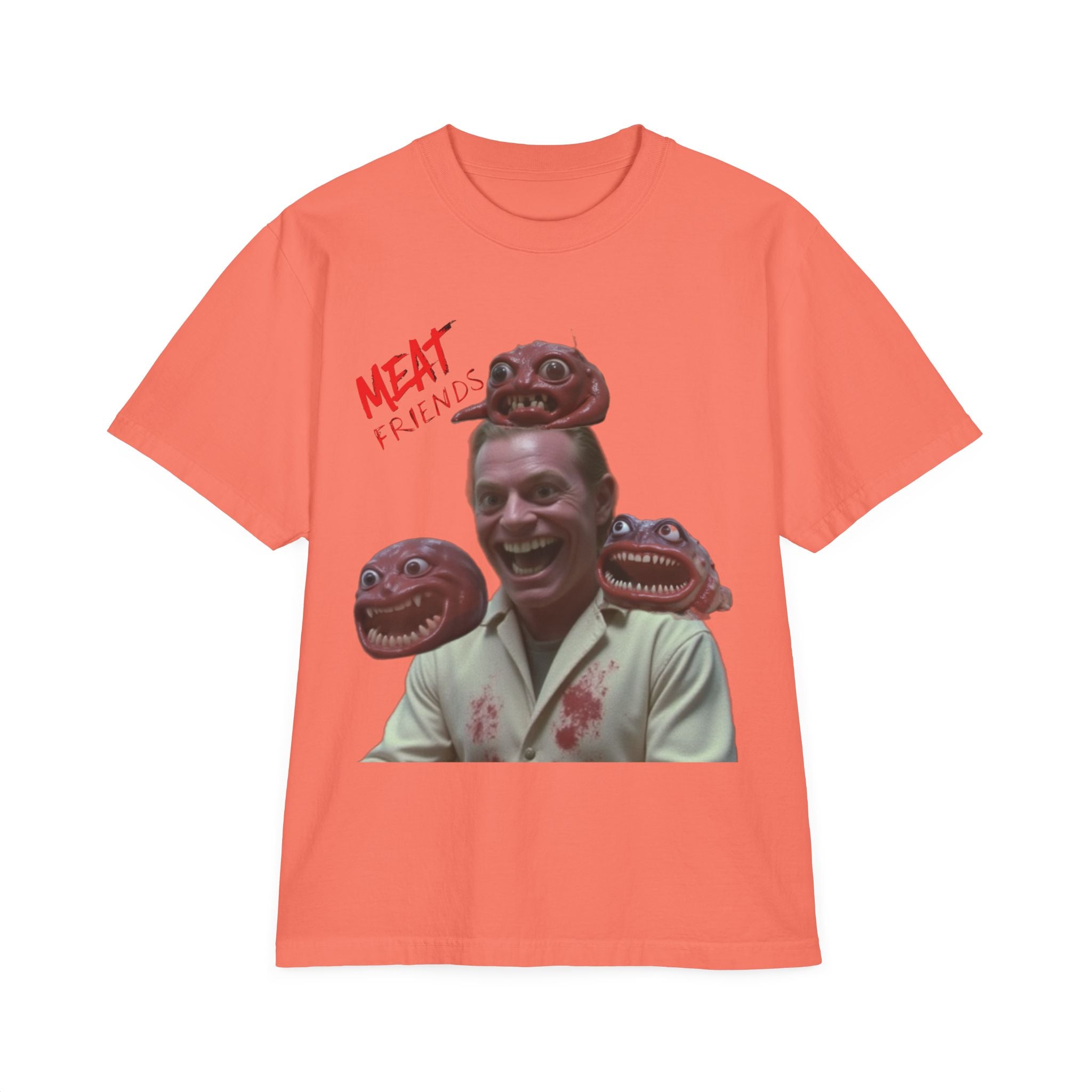 Meat Friends Funny Graphic Drop-Shoulder Tee