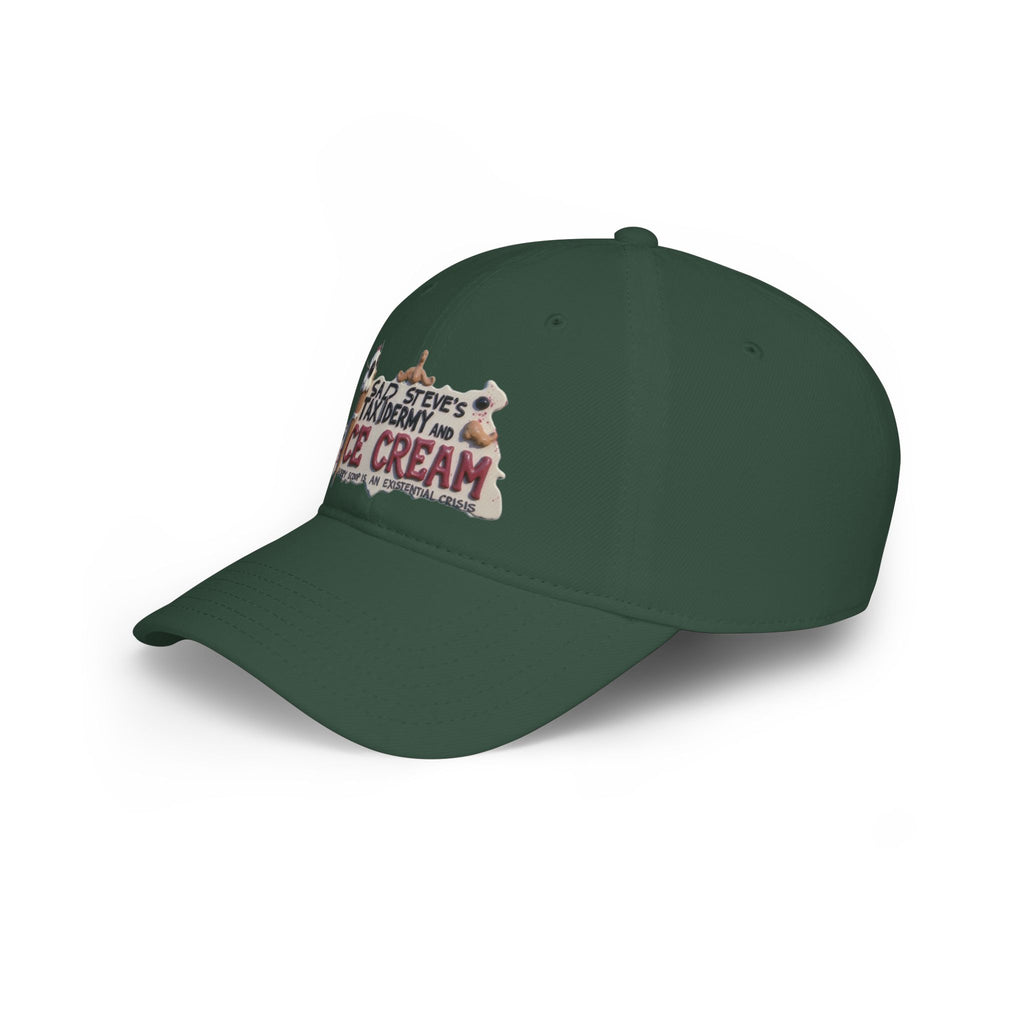 Sad Steve's Taxidermy and Ice Cream - Low Profile Baseball Cap