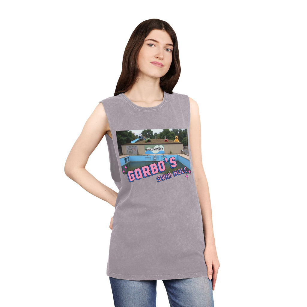 Gorbo's Swim Hole Stonewash Tank Top - Unisex Summer Style