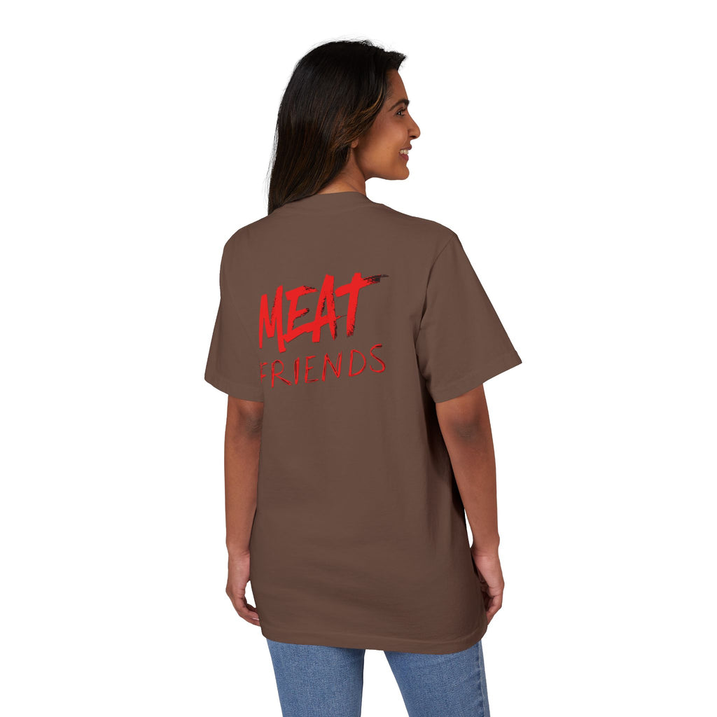 Meat Friends Funny Graphic Drop-Shoulder Tee