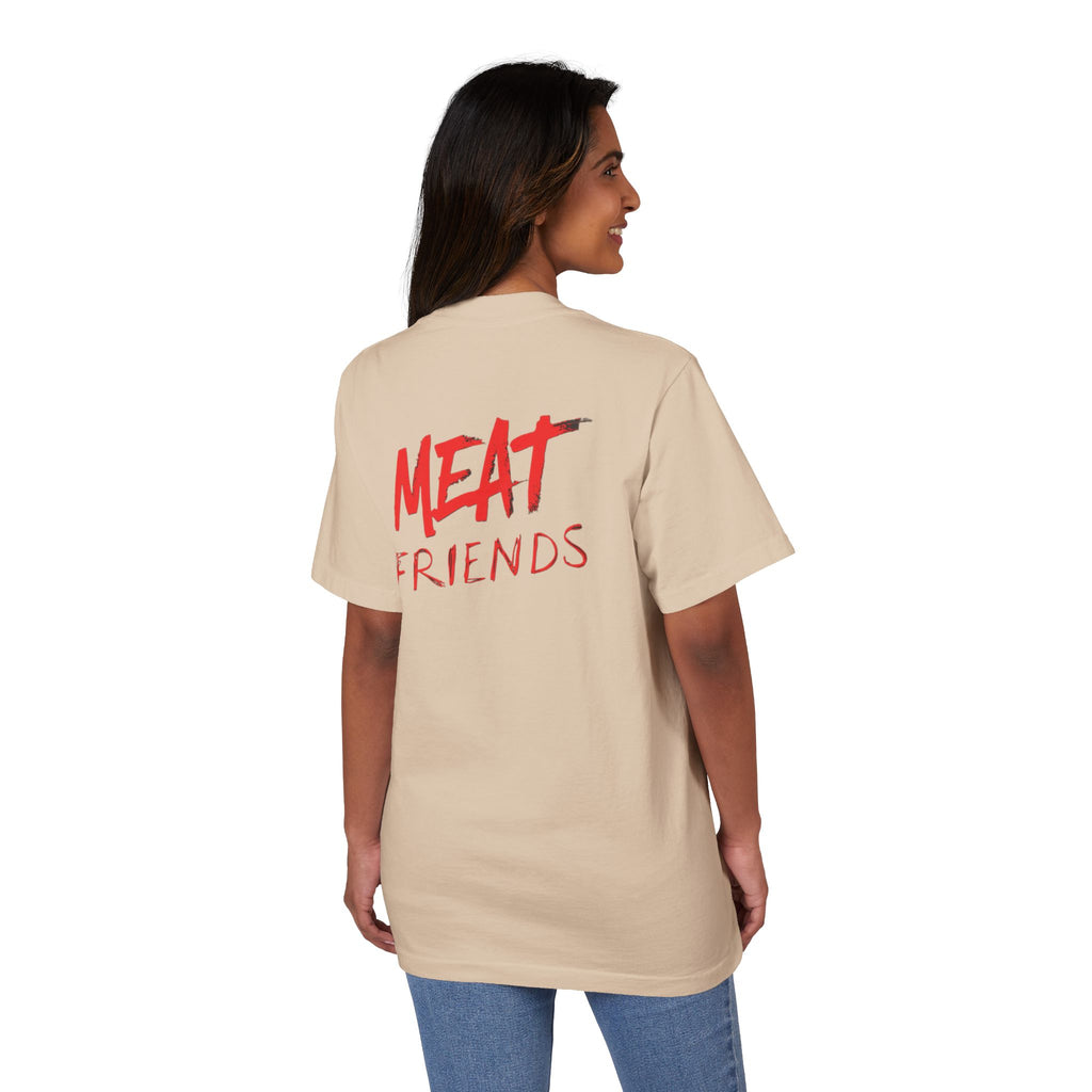 Meat Friends Funny Graphic Drop-Shoulder Tee
