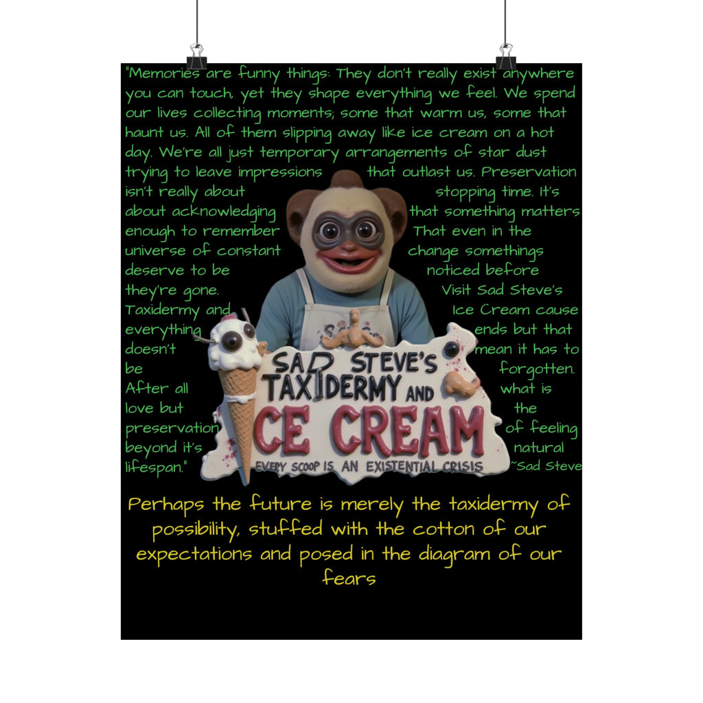 Sad Steve's Emotional Support Poster - Art, Inspirational Wall Decor, Unique Home Decor