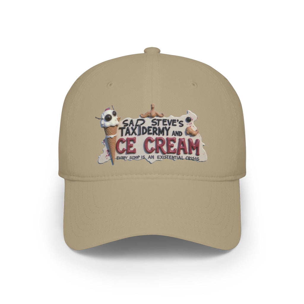 Sad Steve's Taxidermy and Ice Cream - Low Profile Baseball Cap
