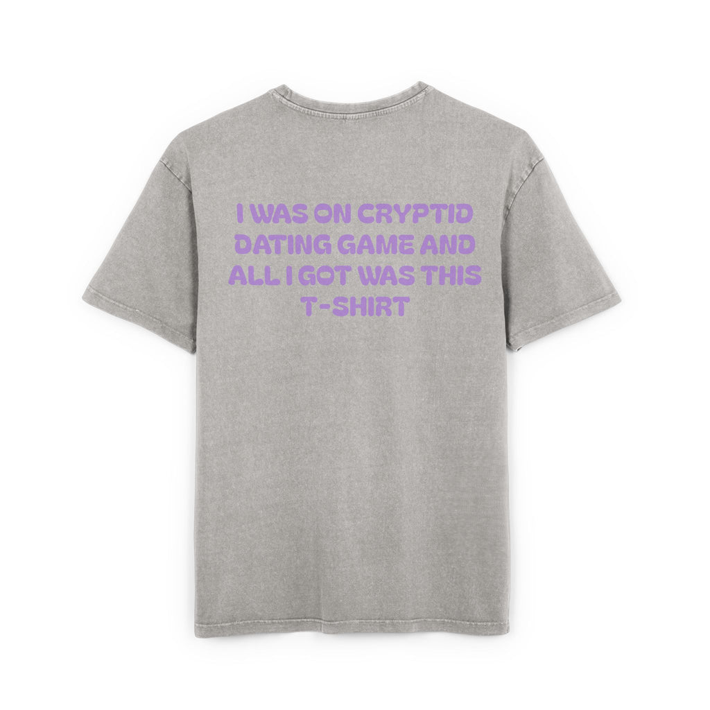 Cryptid Dating Game Acid Washed Oversized Tee