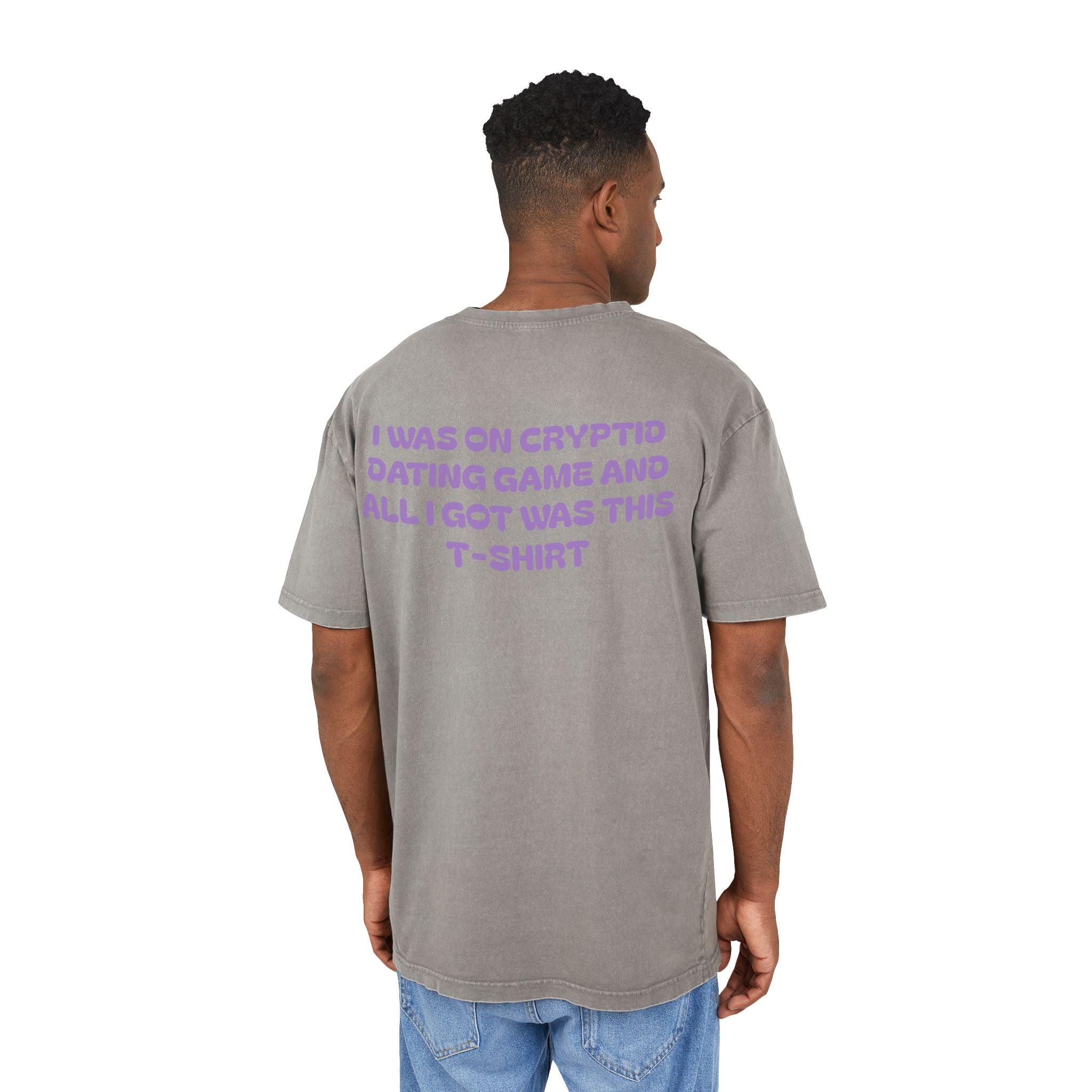 Cryptid Dating Game Acid Washed Oversized Tee