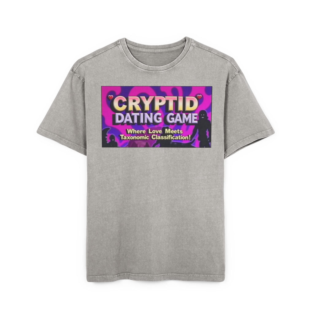 Cryptid Dating Game Acid Washed Oversized Tee