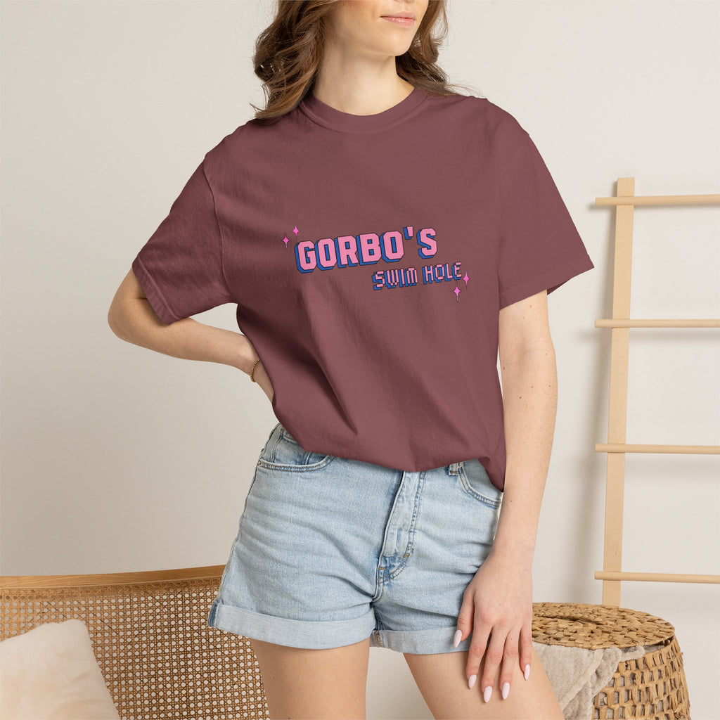 Unisex Garment-Dyed T-Shirt: Gorbo's Swim Hole Vintage Graphic Tee