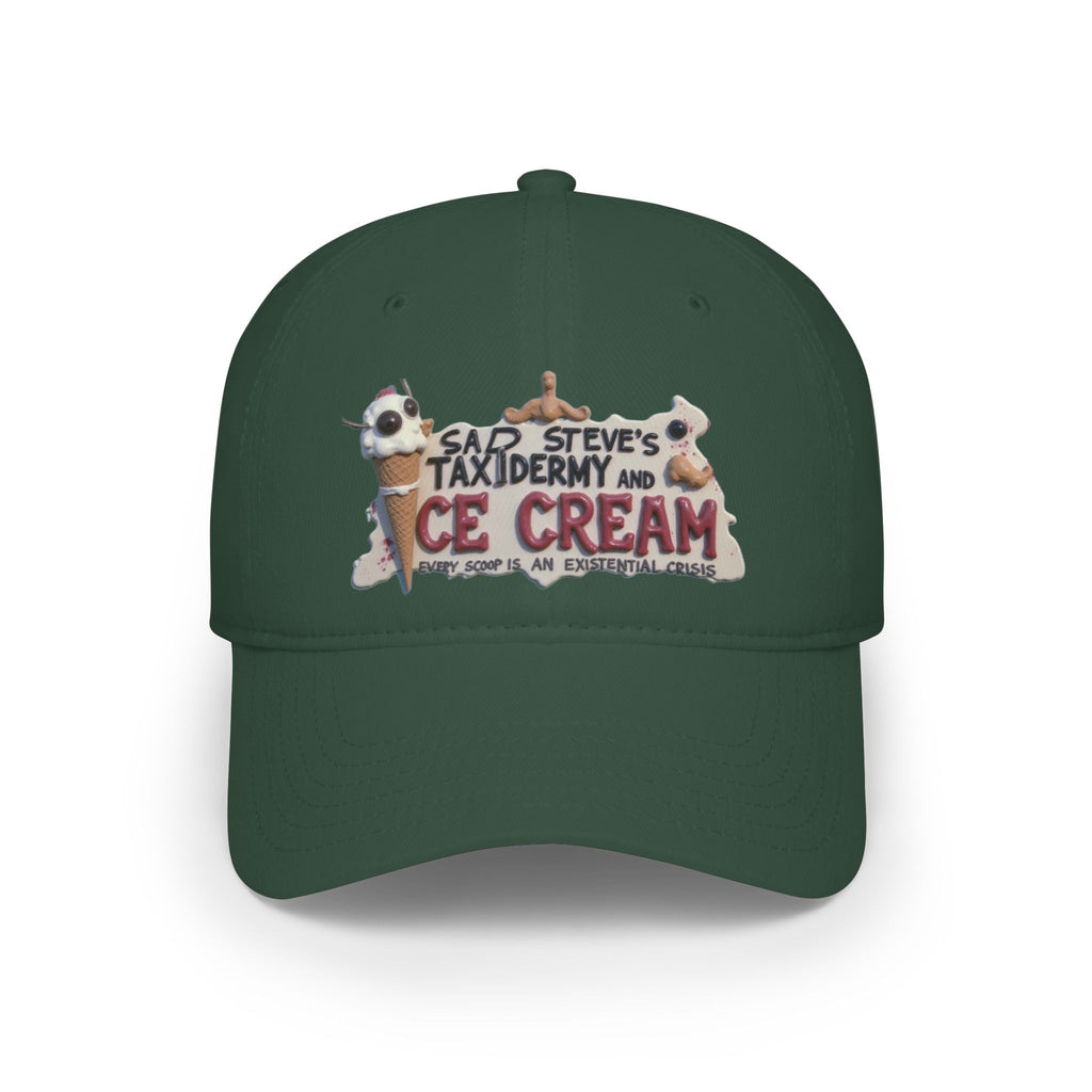 Sad Steve's Taxidermy and Ice Cream - Low Profile Baseball Cap