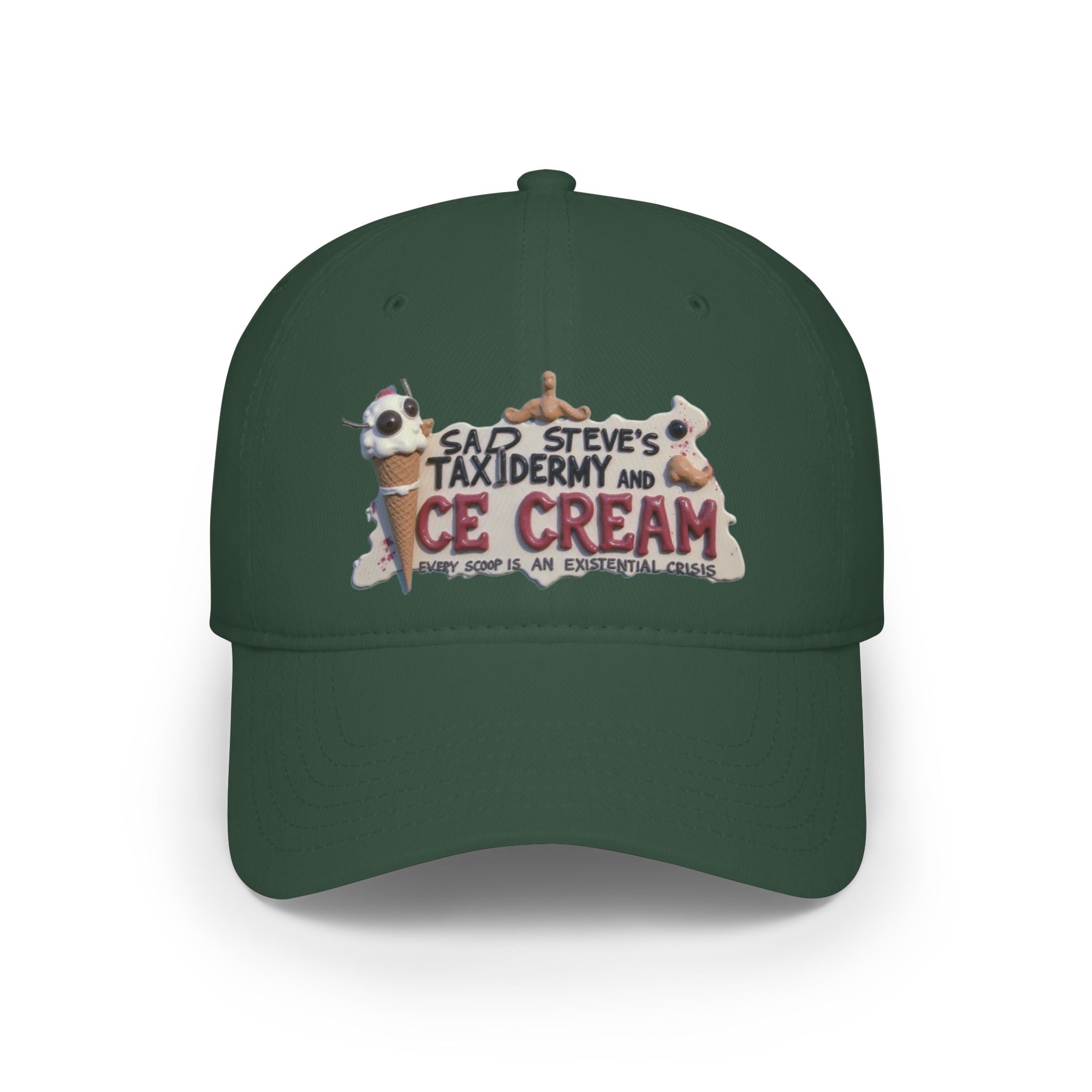 Sad Steve's Taxidermy and Ice Cream - Low Profile Baseball Cap