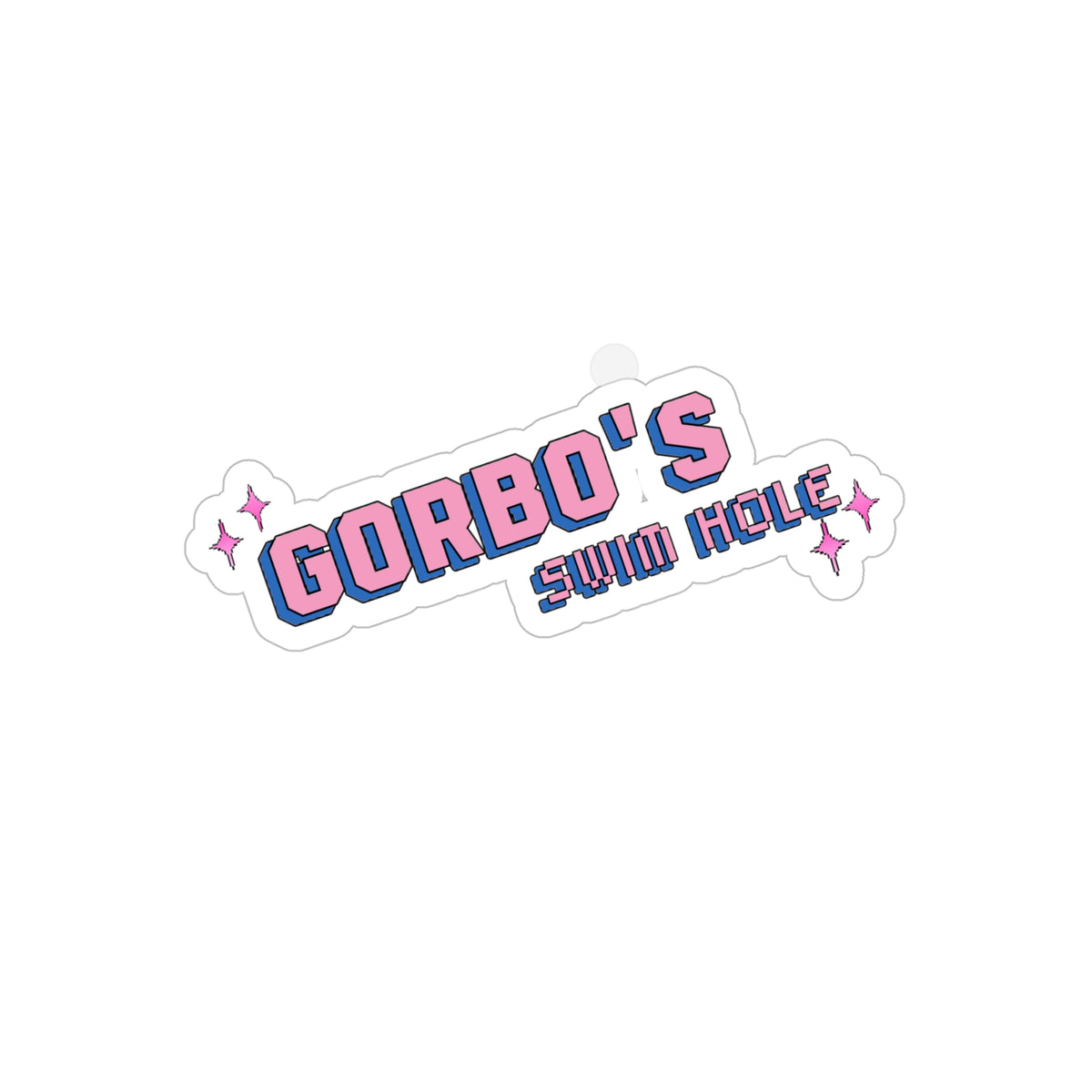 Die-Cut Outdoor Sticker – 'Gorbo's Swim Hole' for Summer Fun