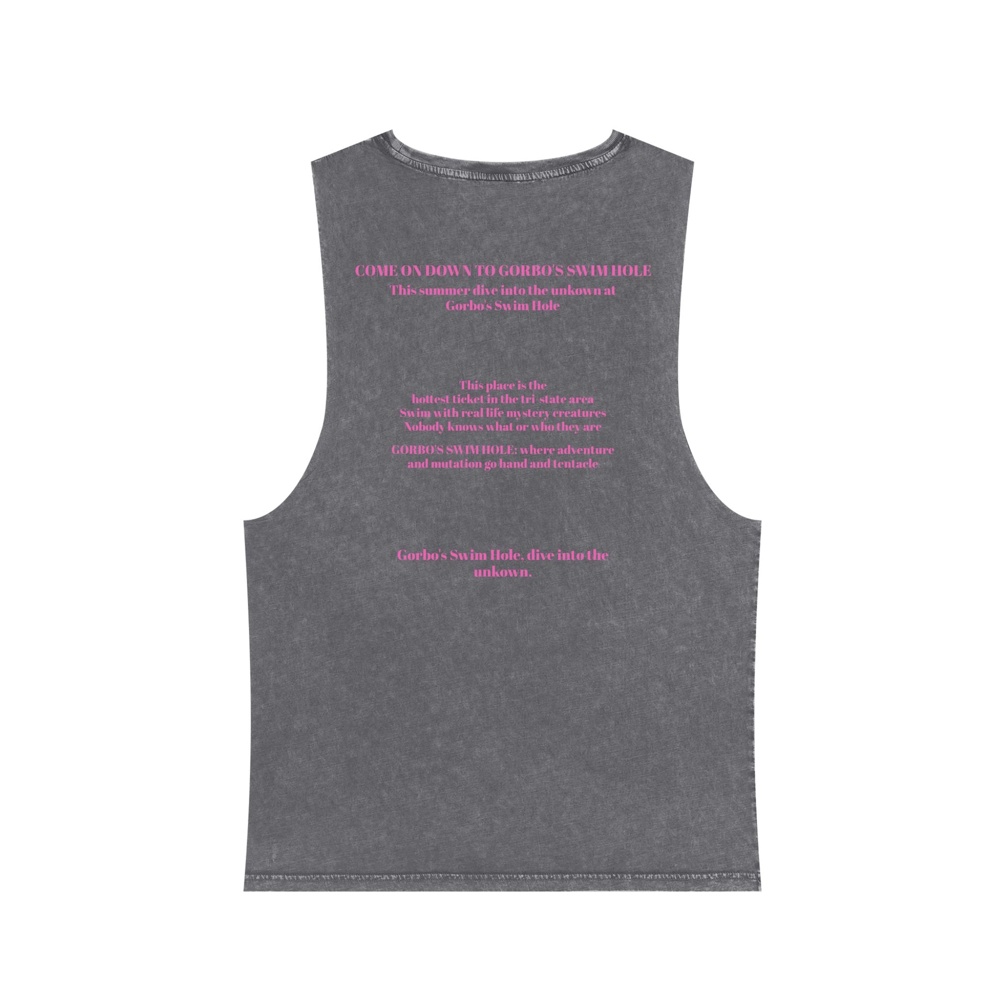 Gorbo's Swim Hole Stonewash Tank Top - Unisex Summer Style