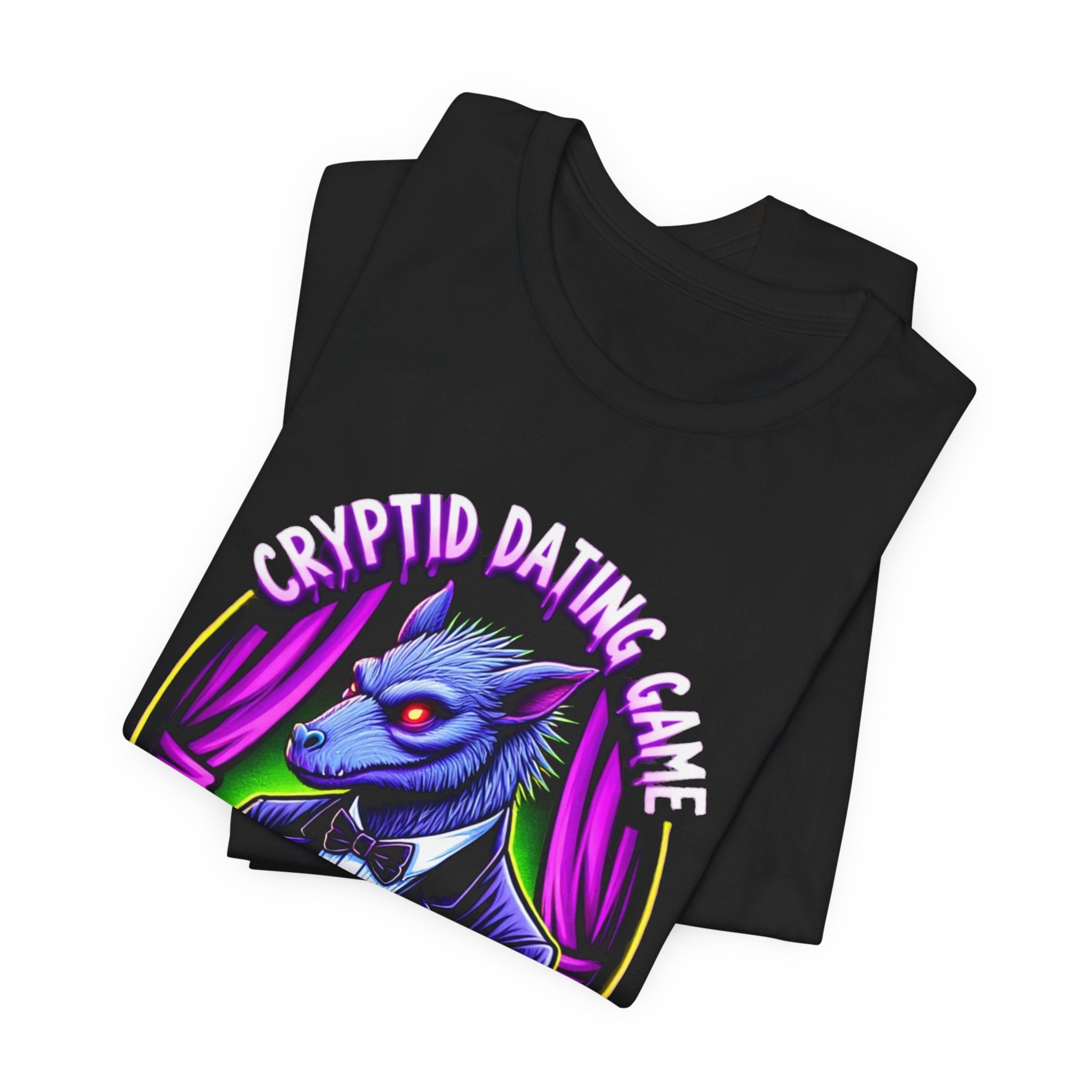 Cryptid Dating Game T-Shirt — Love Knows No Bounds Graphic Tee