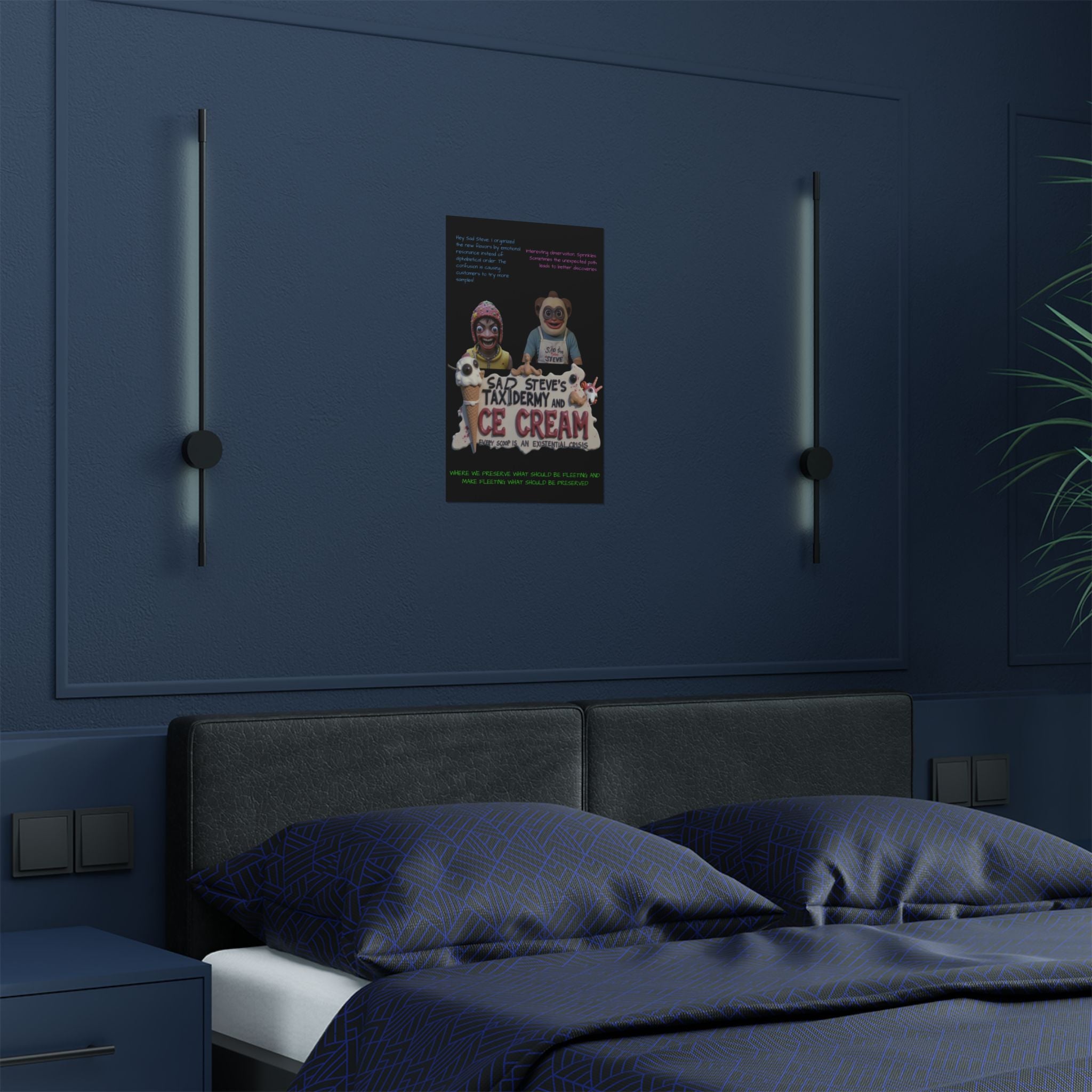 Sad Steve and Sprinkles Poster - Art, Inspirational Wall Decor, Unique Home Decor