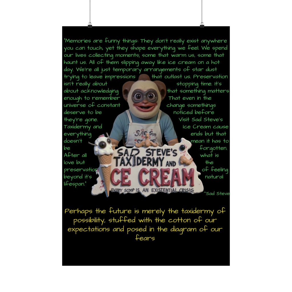 Sad Steve's Emotional Support Poster - Art, Inspirational Wall Decor, Unique Home Decor