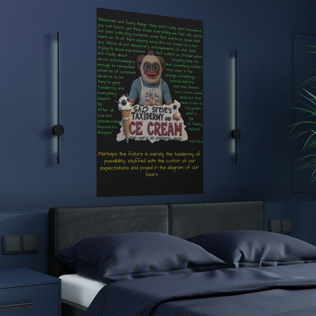 Sad Steve's Emotional Support Poster - Art, Inspirational Wall Decor, Unique Home Decor