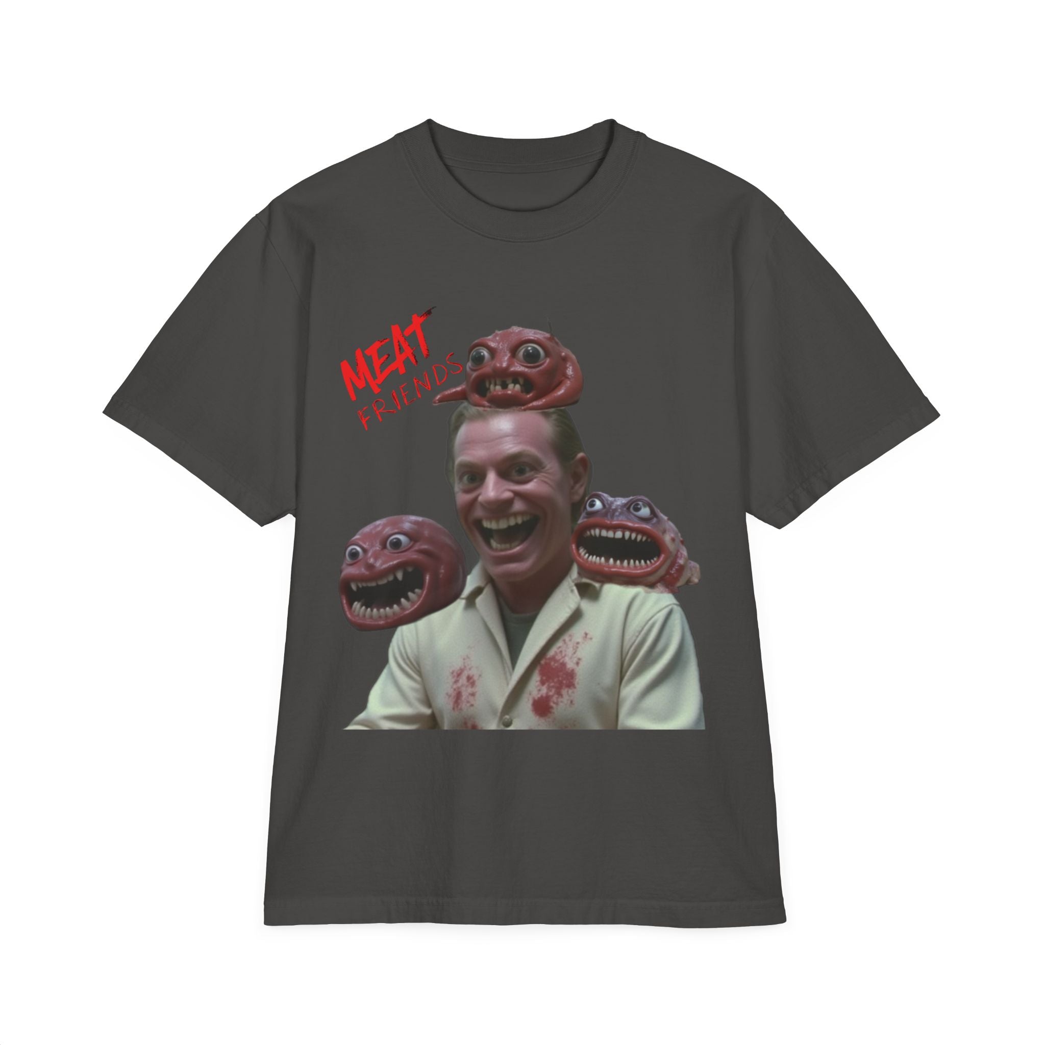 Meat Friends Funny Graphic Drop-Shoulder Tee