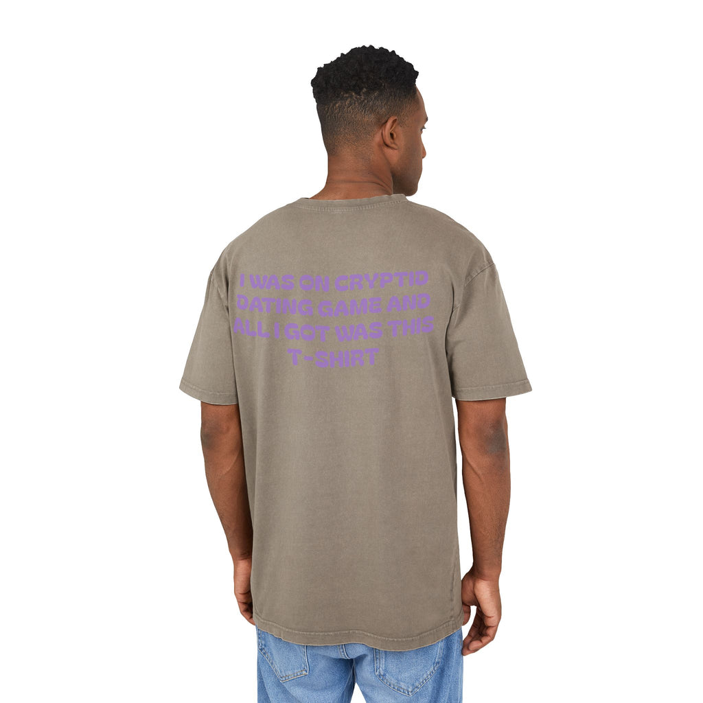 Cryptid Dating Game Acid Washed Oversized Tee