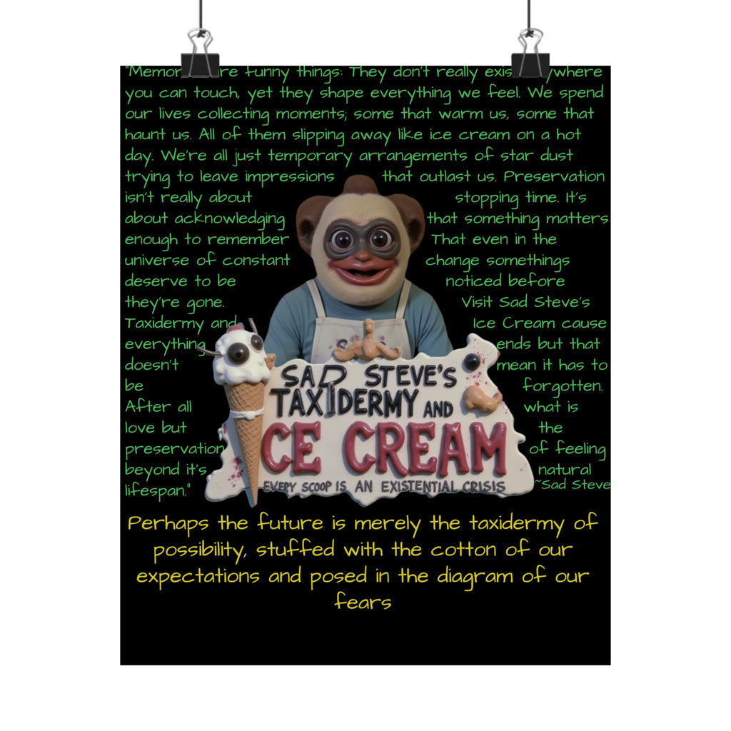 Sad Steve's Emotional Support Poster - Art, Inspirational Wall Decor, Unique Home Decor
