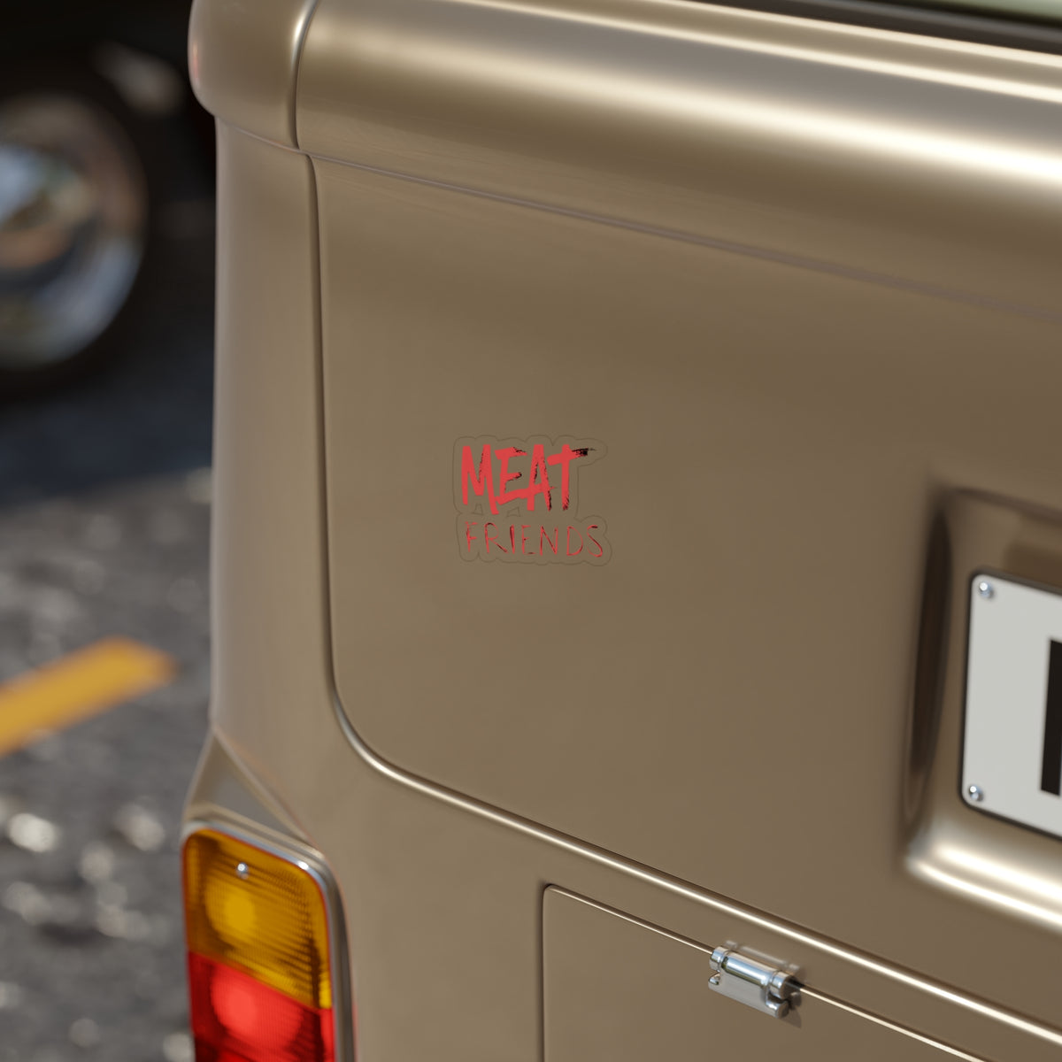 Die-Cut Outdoor Sticker - 'MEAT FRIENDS' - Fun & Quirky Design