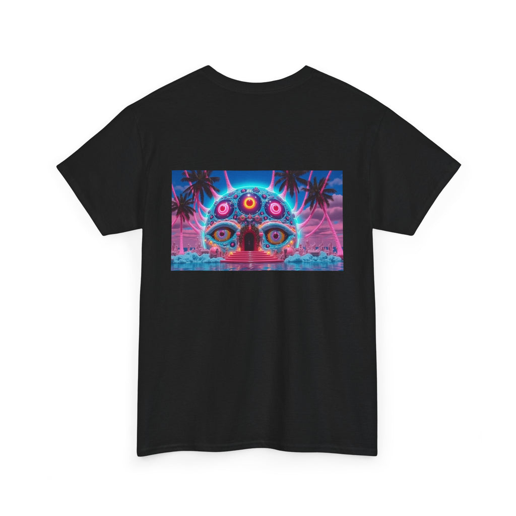 BLVCKL!GHT Retro Vaporwave Tee — Beach Graphic T-Shirt