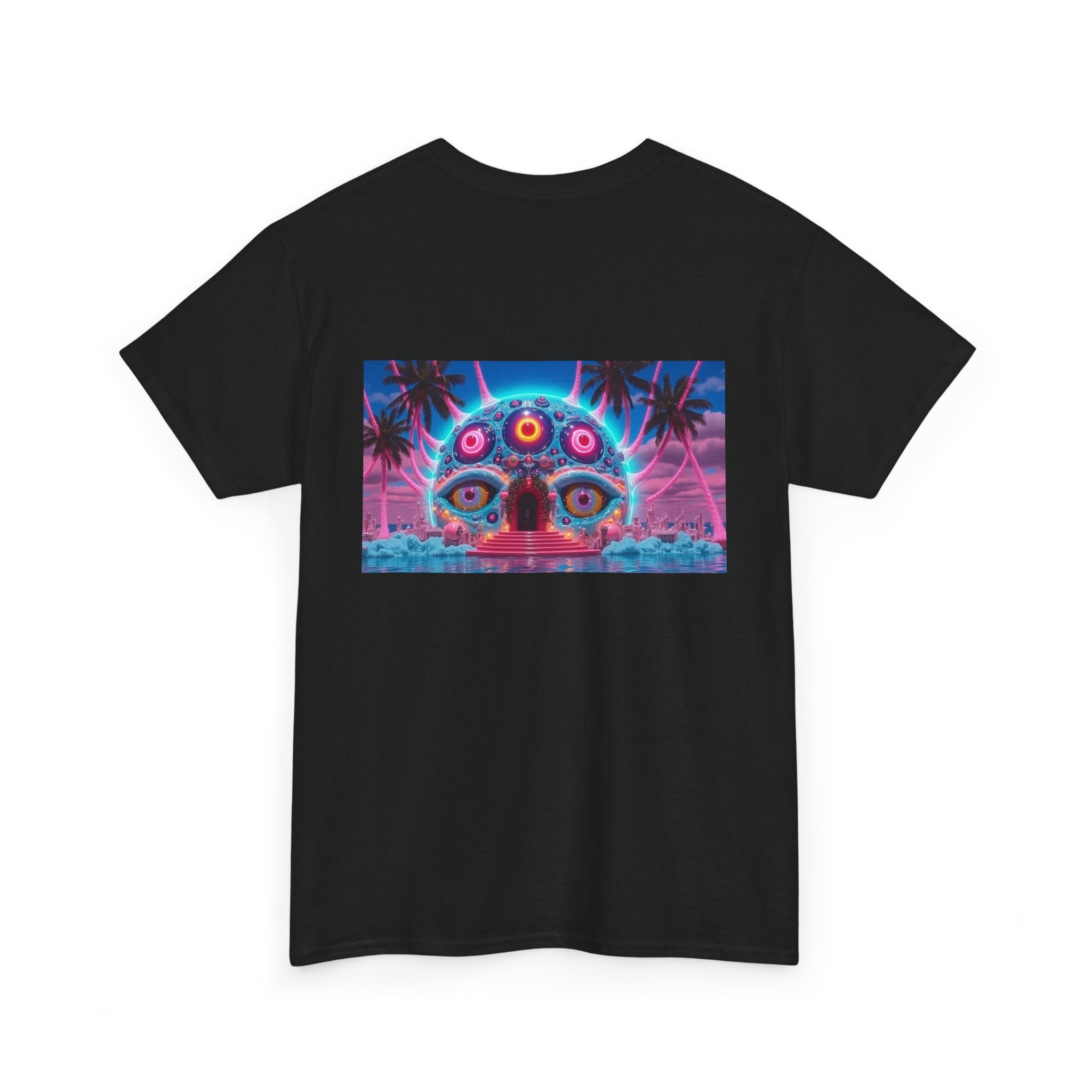 BLVCKL!GHT Retro Vaporwave Tee — Beach Graphic T-Shirt