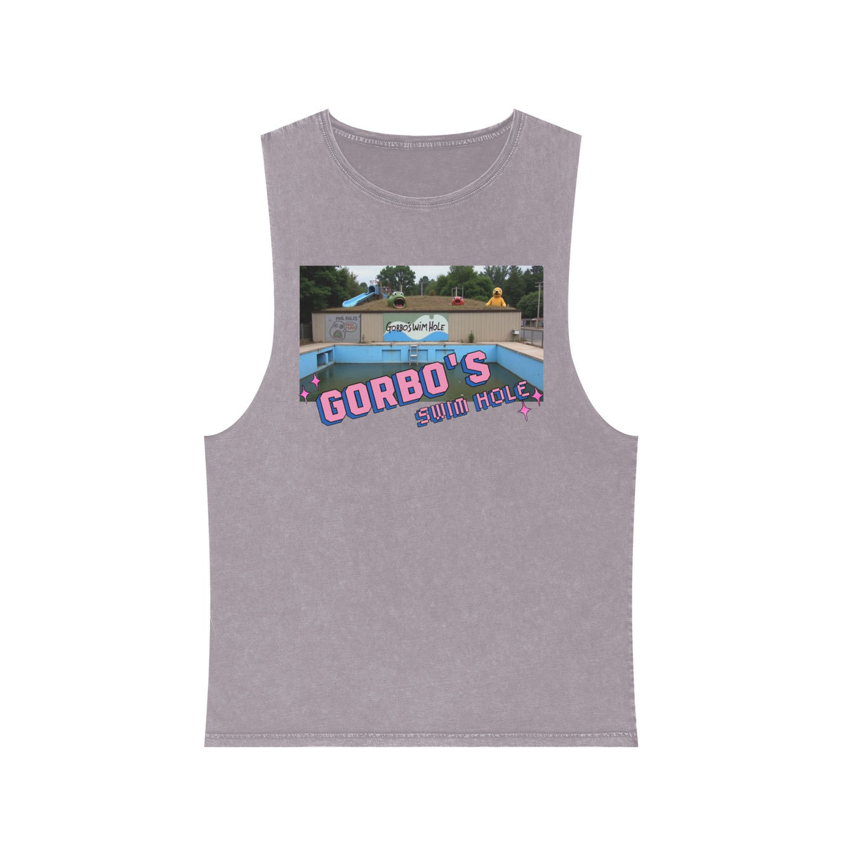 Gorbo's Swim Hole Stonewash Tank Top - Unisex Summer Style